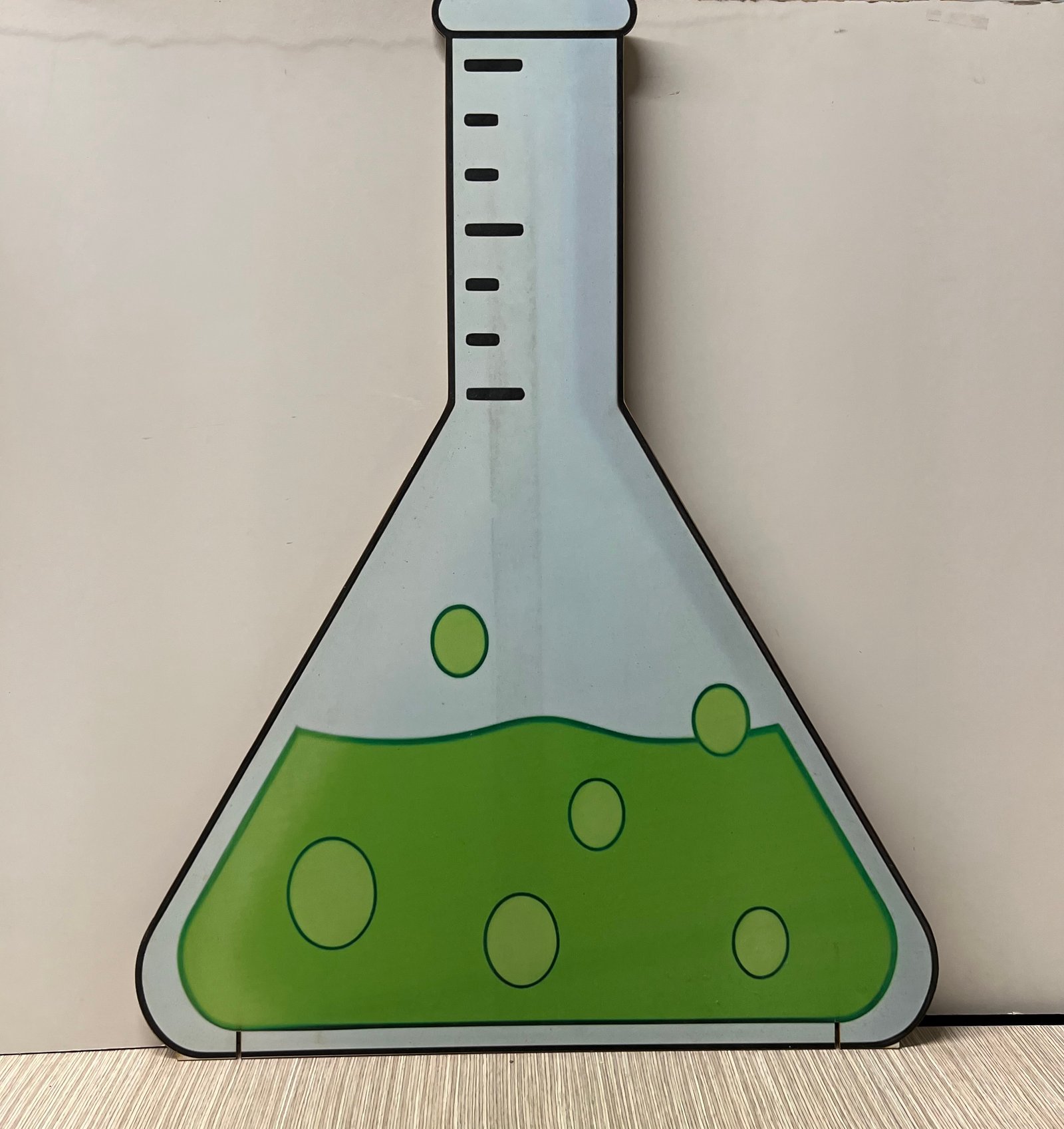 Probeta Verde Limon Laboratorio Mdf 80Cm
