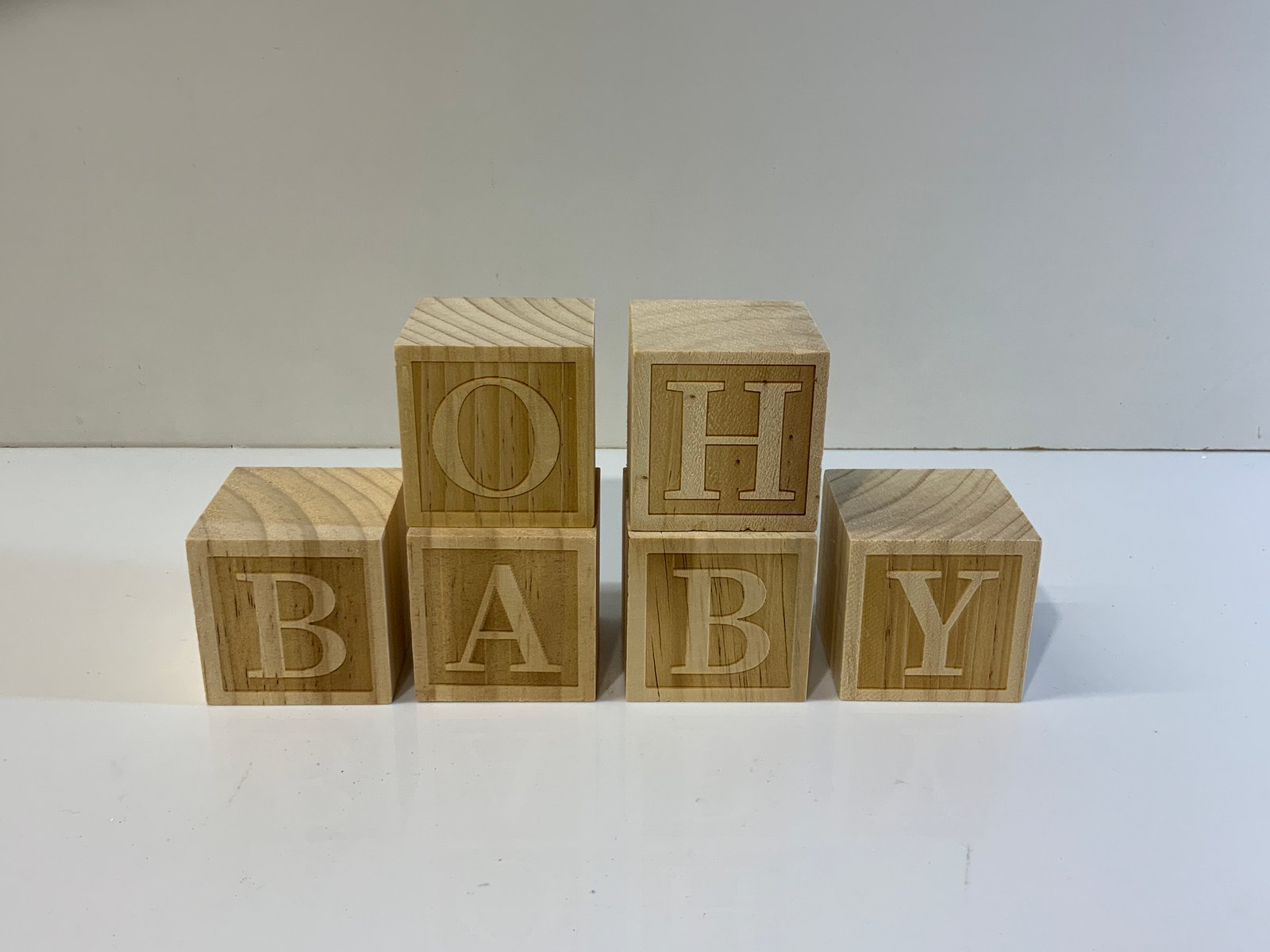 Cubos Madera Mini Oh Baby (5Cms)