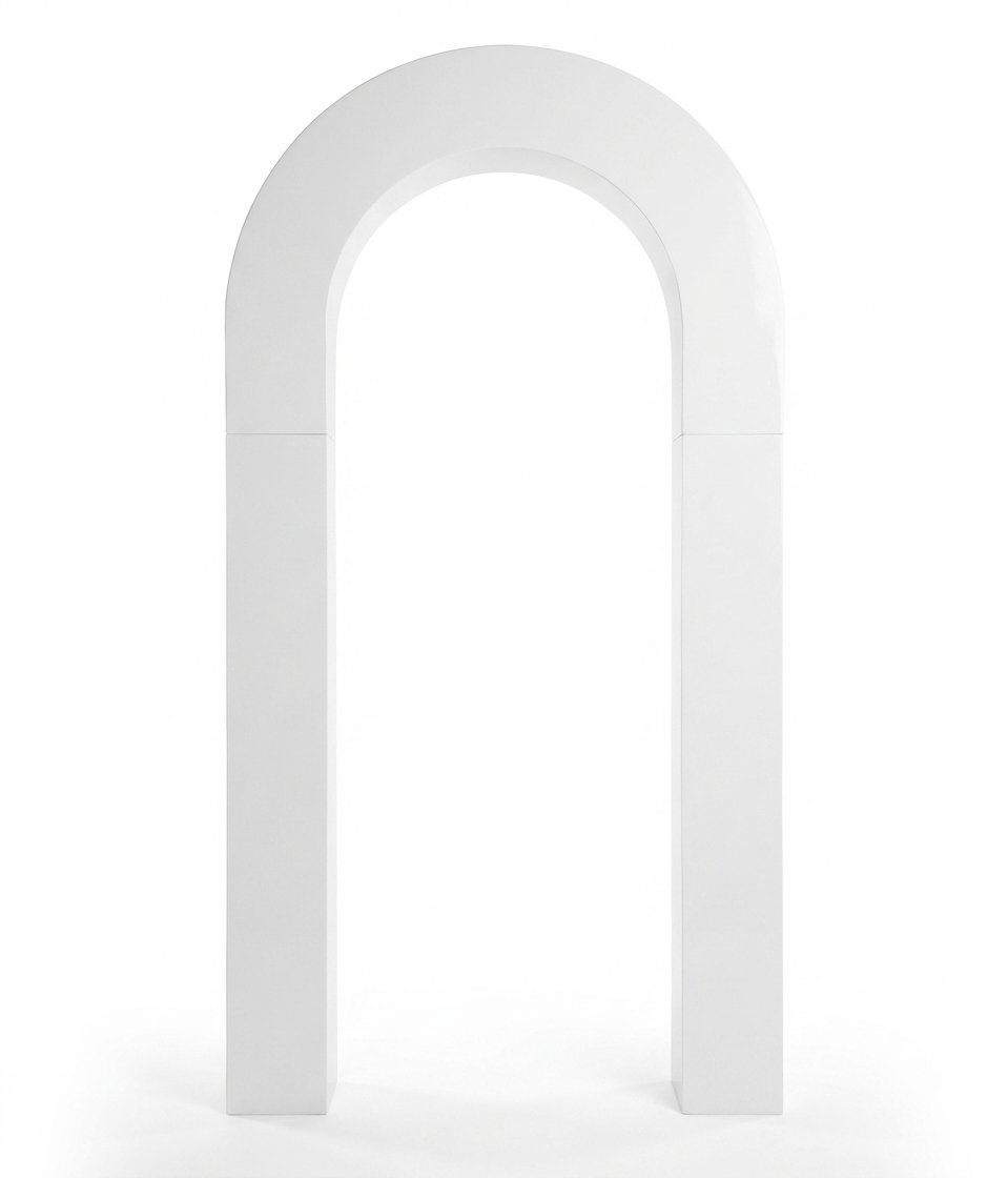 Estructura Madera 3D Beige Punta Ovalada