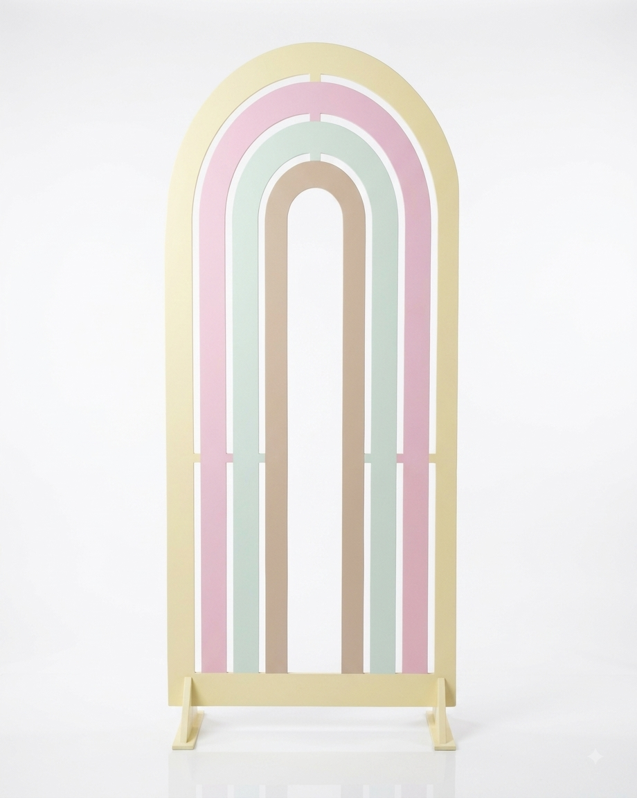 Estructura Arcoiris Madera Pastel