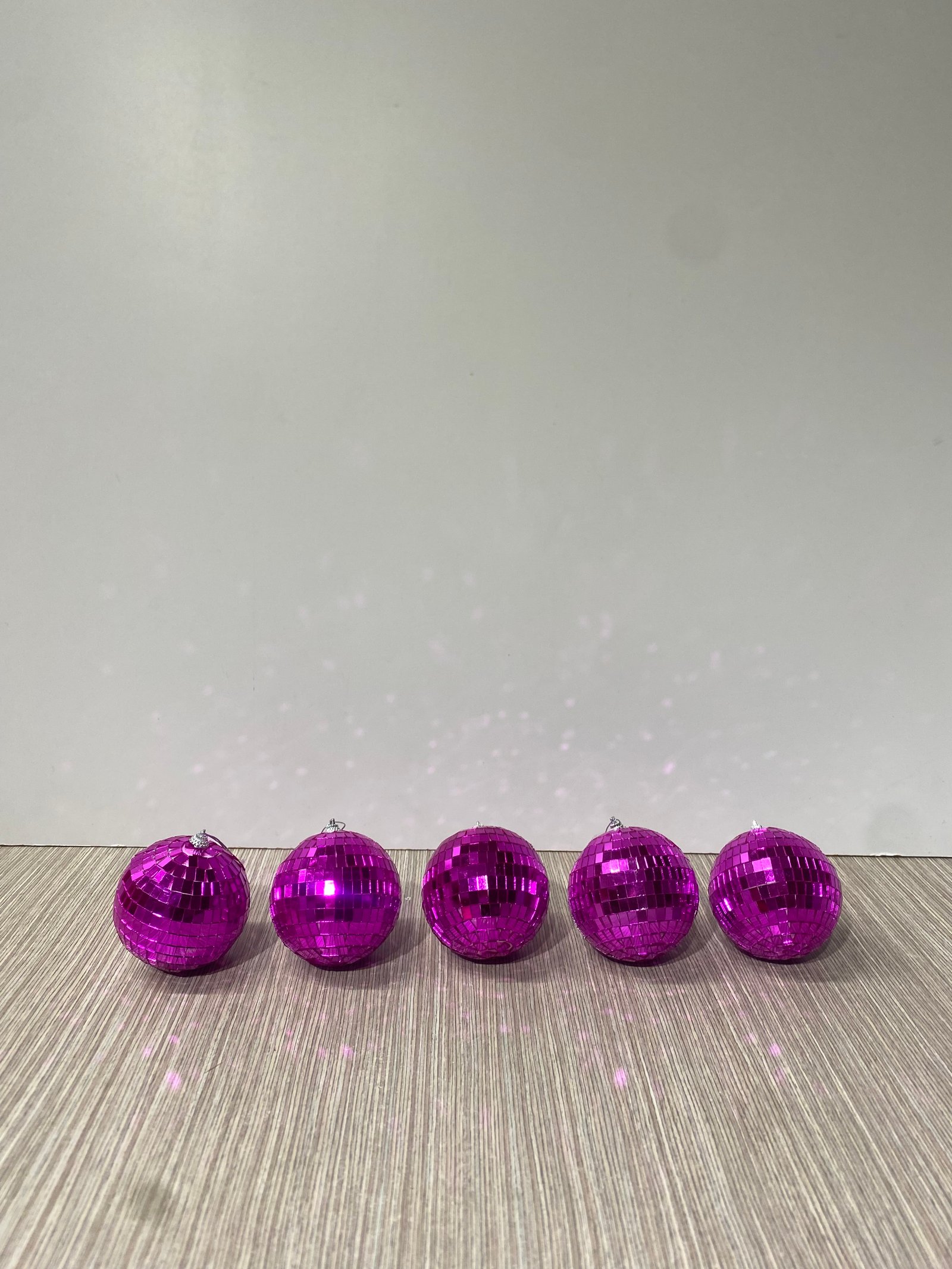 Bola Disco Pequeña Fucsia