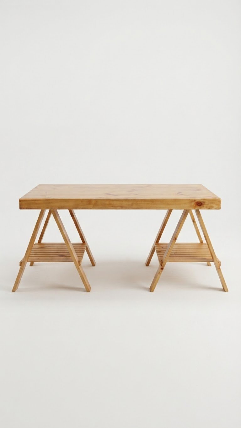 Mesa Tijeras Natural 1.60 Largo X 80 Ancho