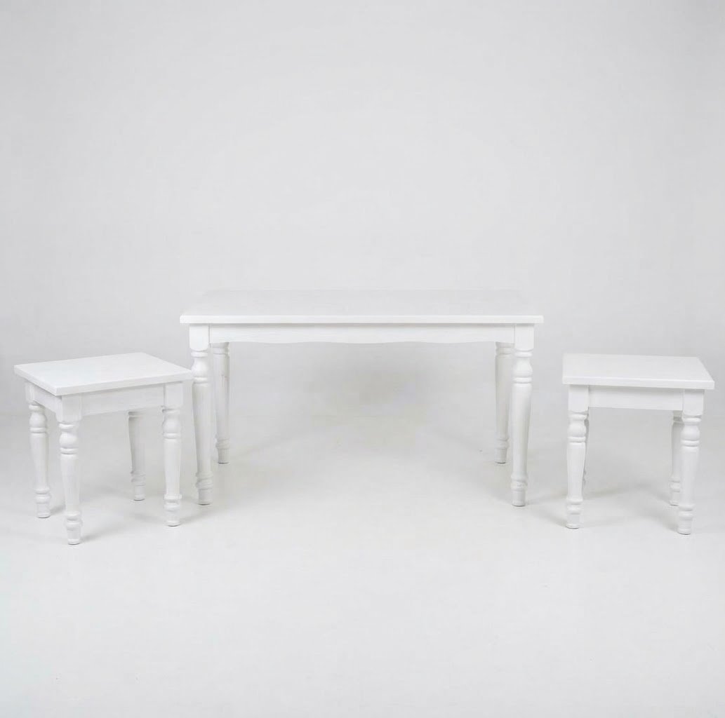 Mesa Patas Torno X3 Blanca