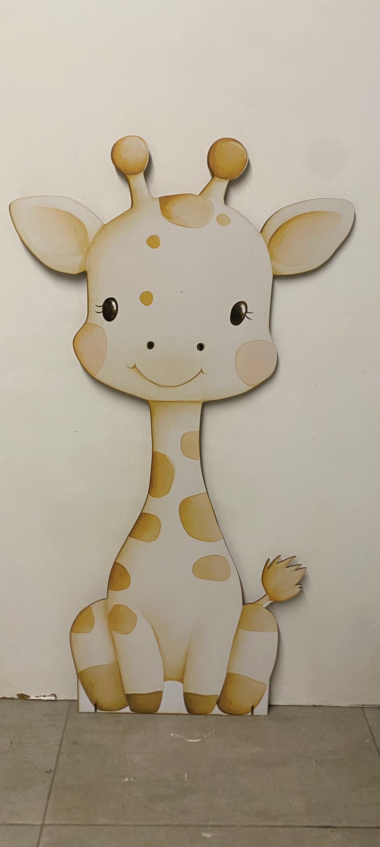 Jirafa Mdf Alta Ojos Abiertos