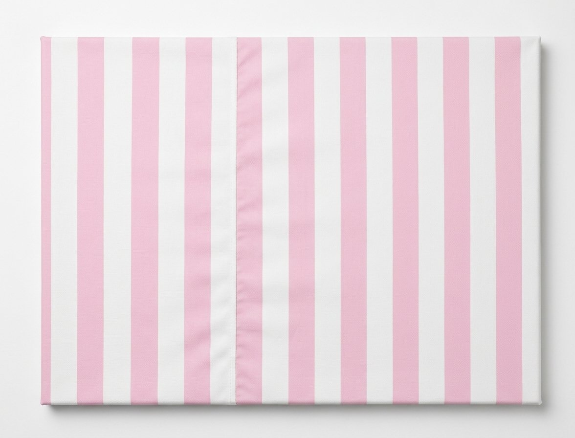 Estructura Ajustable Mas Lona Rayas Rosadas Y Blancas