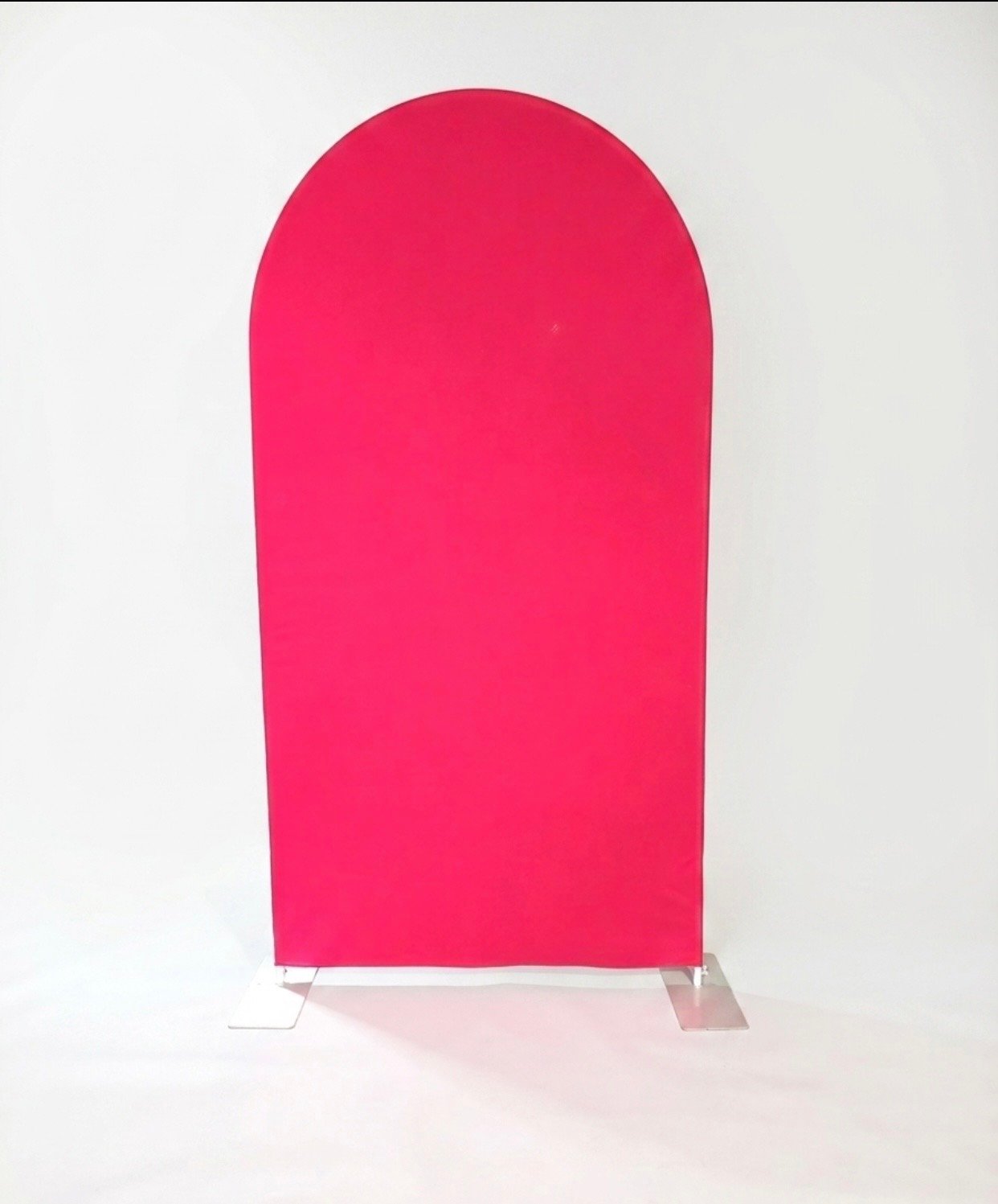 Estructura Mas Tela Fucsia Punta Ovalada