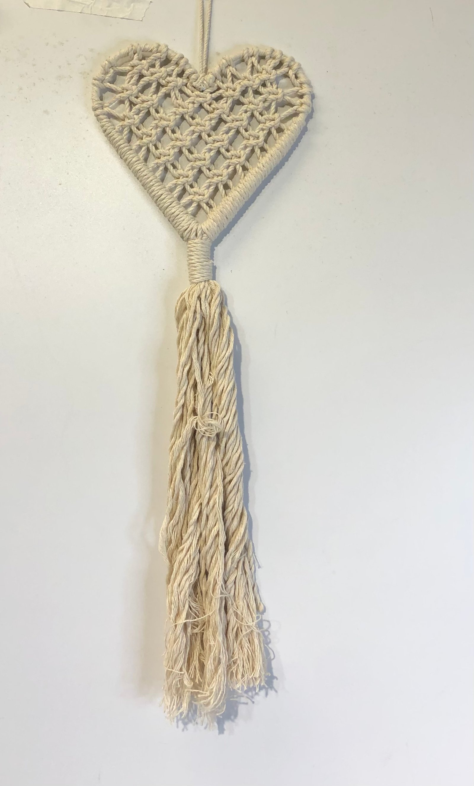 Decorativo Macrame Corazon