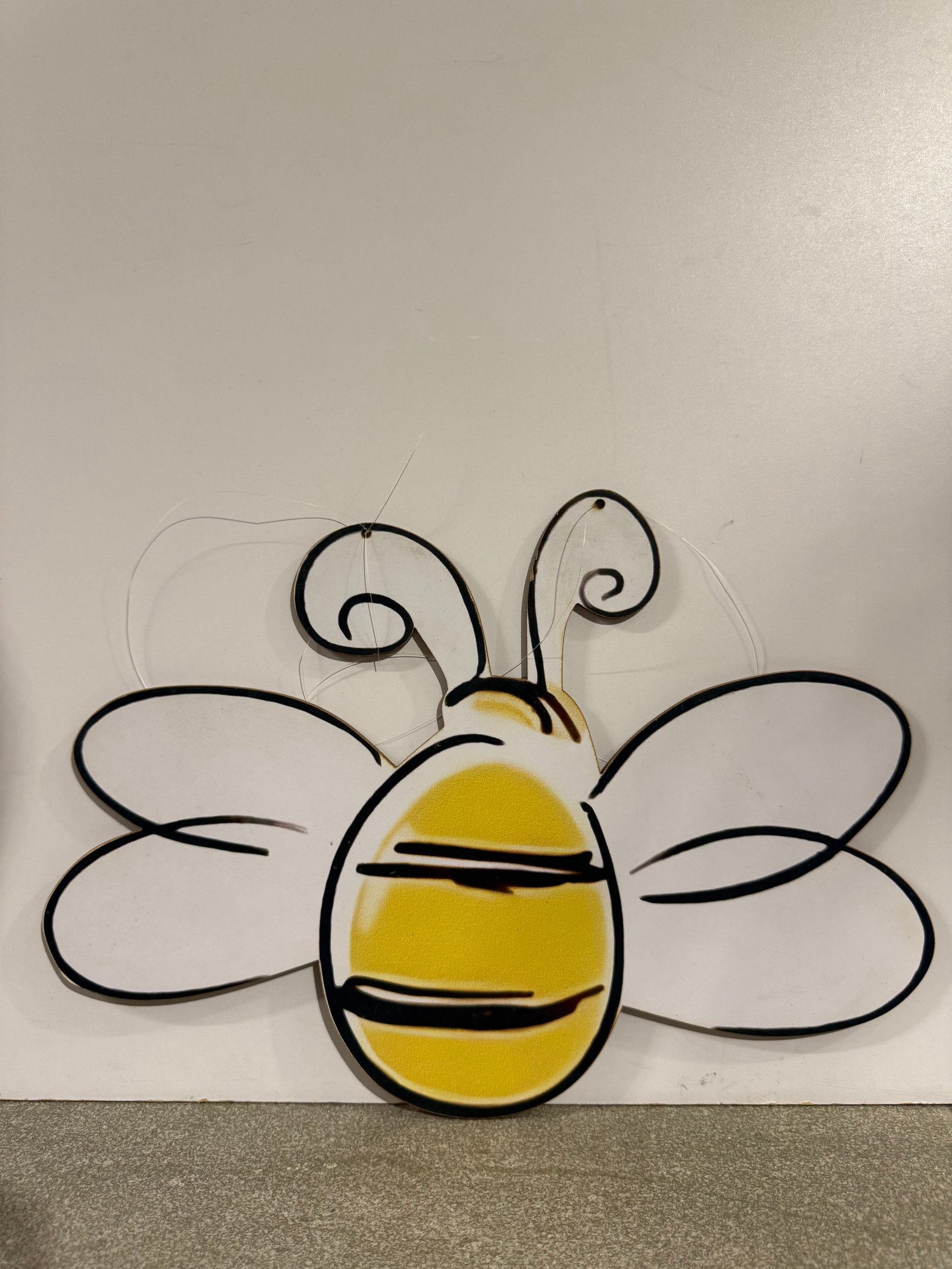 Abeja Mdf Pequeña Para Colgar