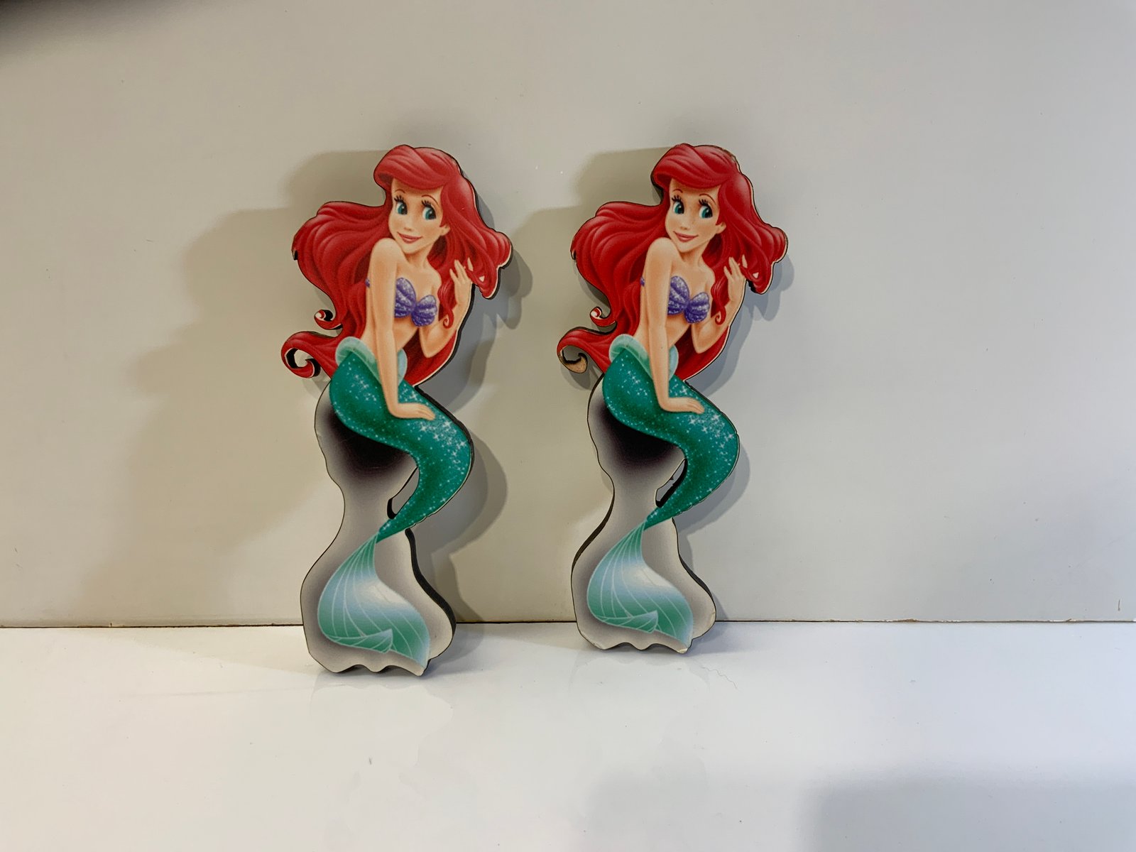 Sirena Ariel Madera (Pieza Gráfica Para Mesa) 20 Ctms Alto