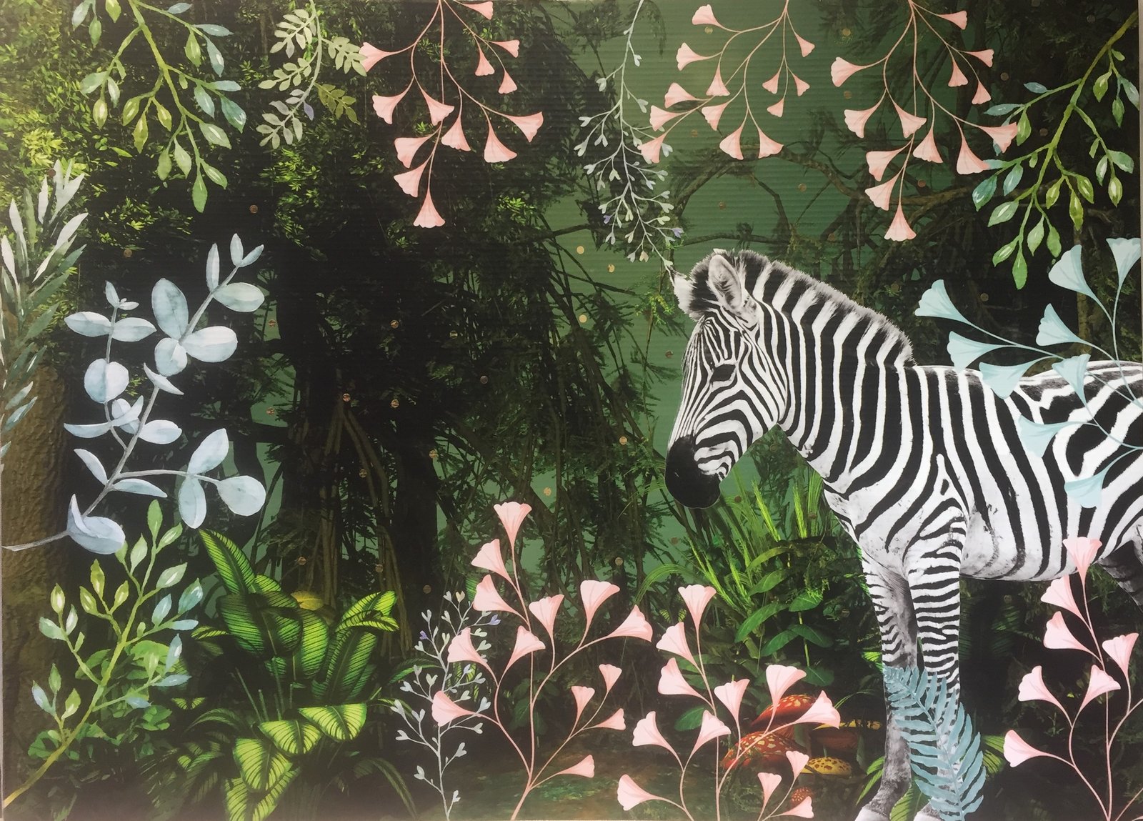 Fondo Cartón Safari cebra