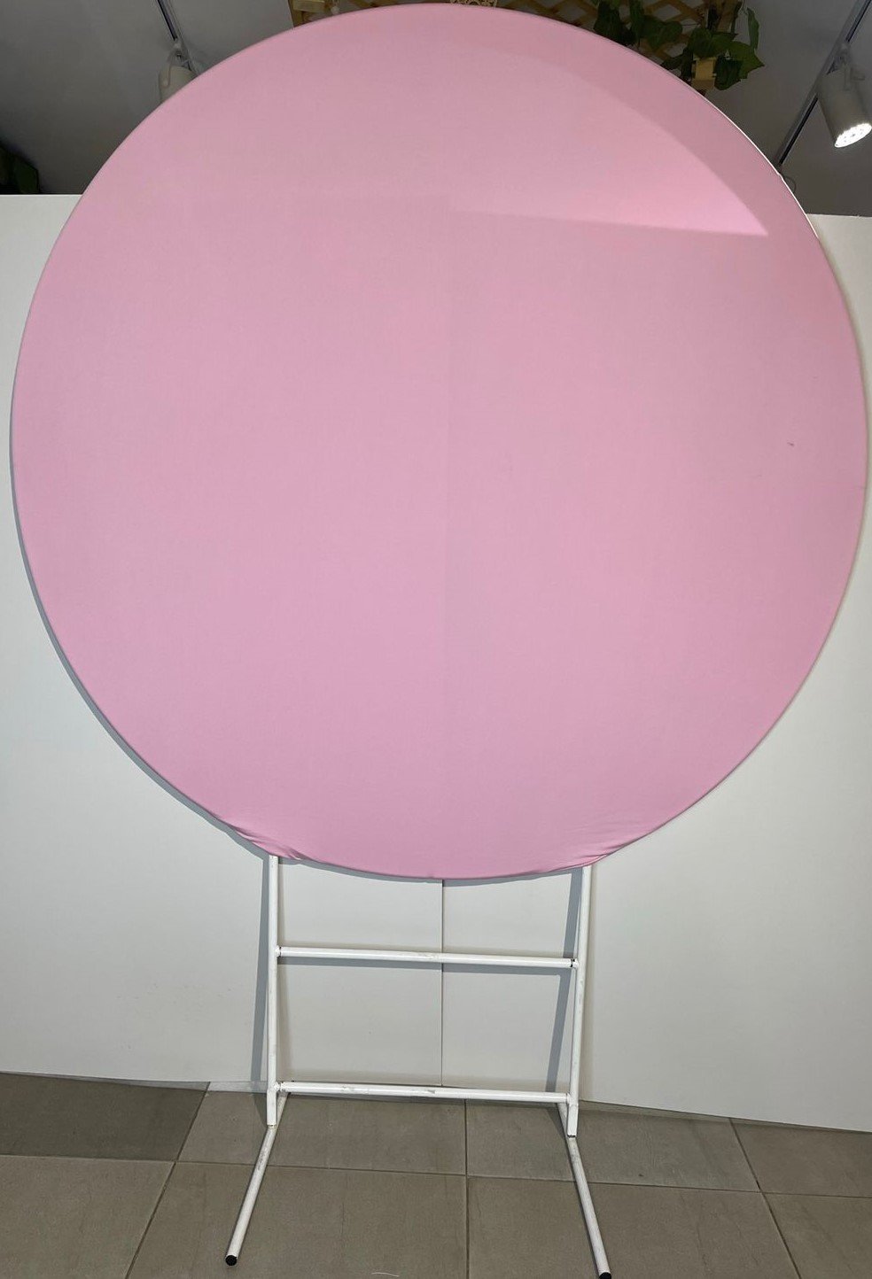 ESTRUCTURA REDONDA MAS TELA ROSADA BB