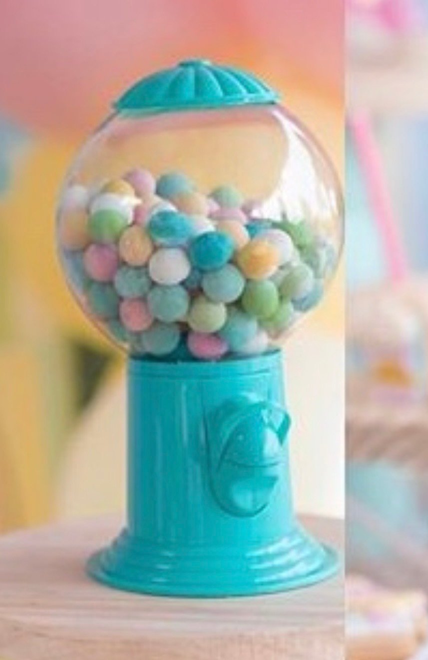 Máquina Chicles Agua Marina Pequeña