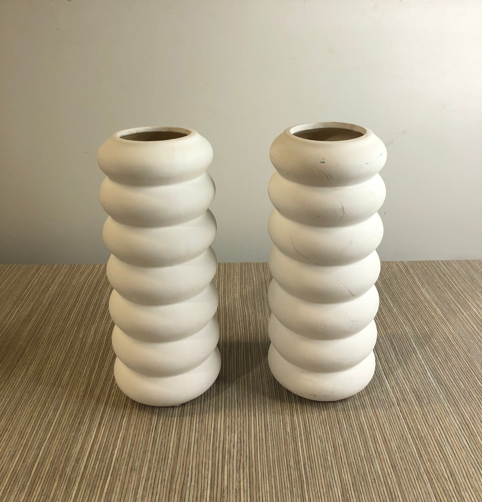 JARRON CERAMICA ALTO BLANCO 3D