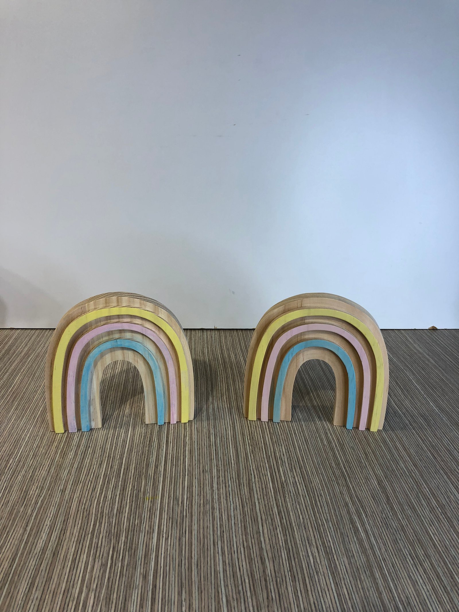 Arcoiris Madera Pastel