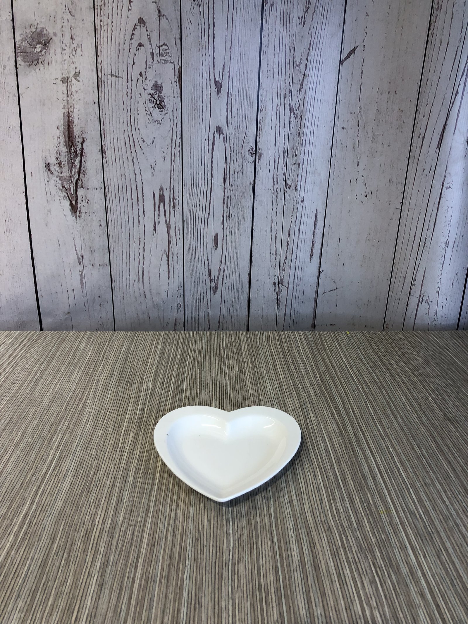 Bandeja corazon blanco ceramica pequeño
