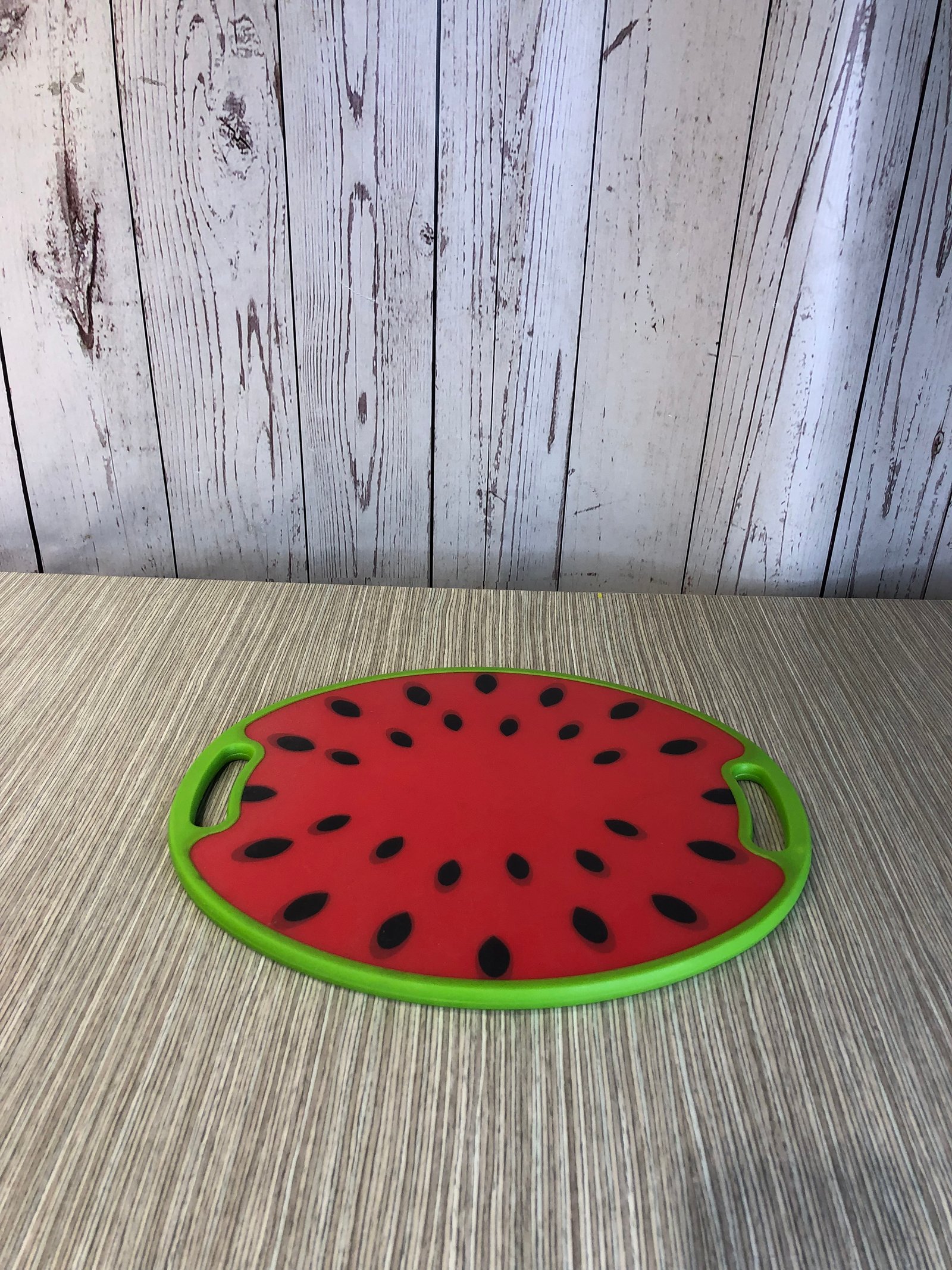 Bandeja Pasta Ovalada Plana Fondo Sandia Con Agarraderas