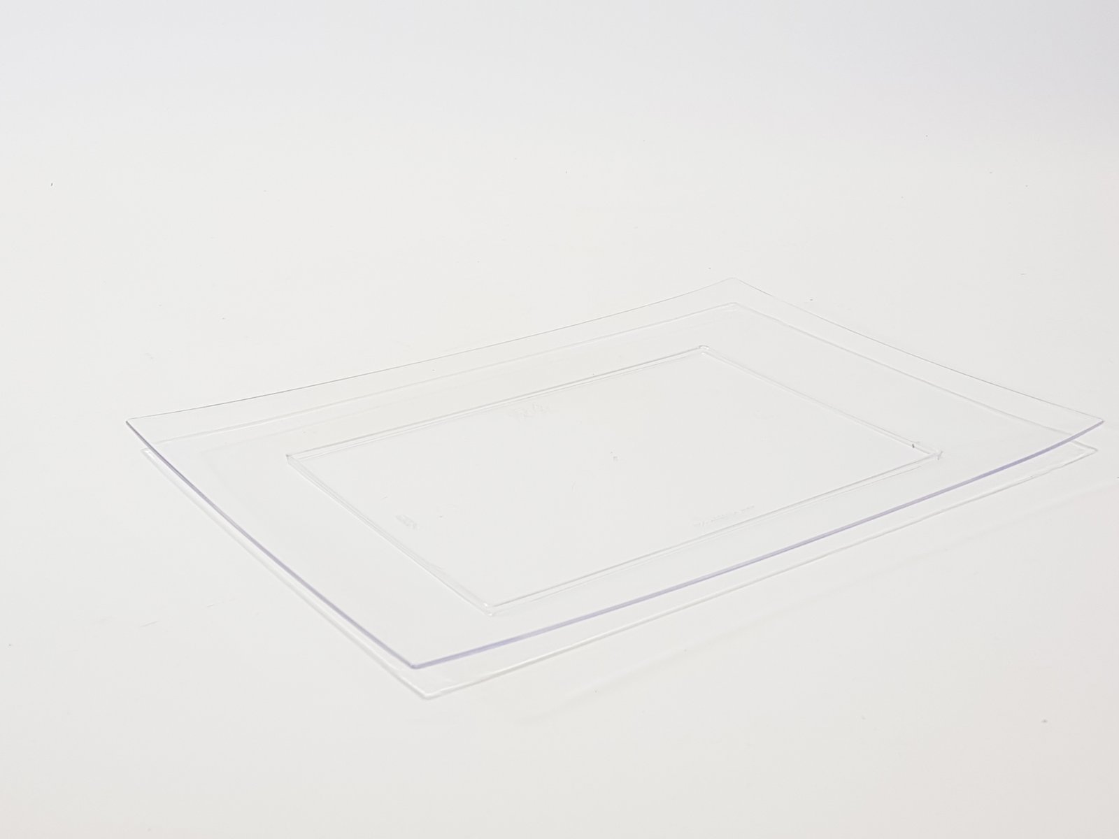 Bandeja Rectangular Japonesa Acrilica Transparente