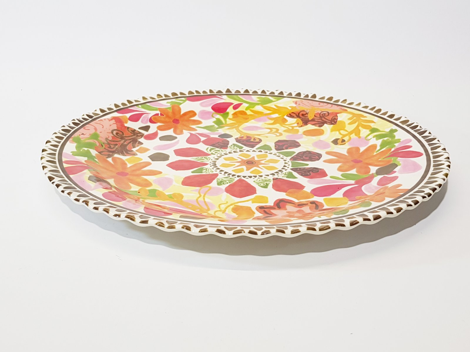 Bandeja Redonda Acrilica Mexicana Maxi