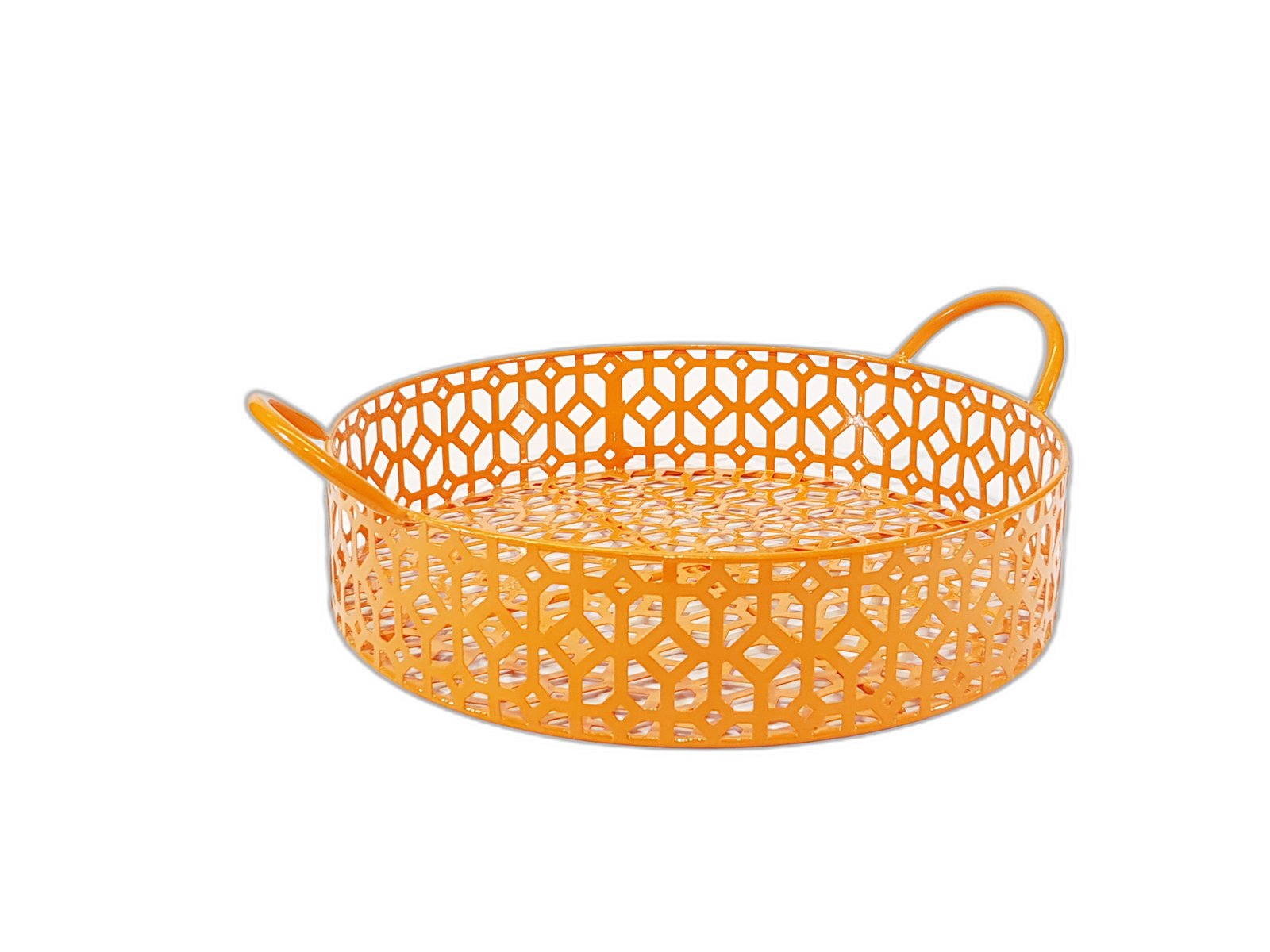 Bandeja Redonda Laton Naranja