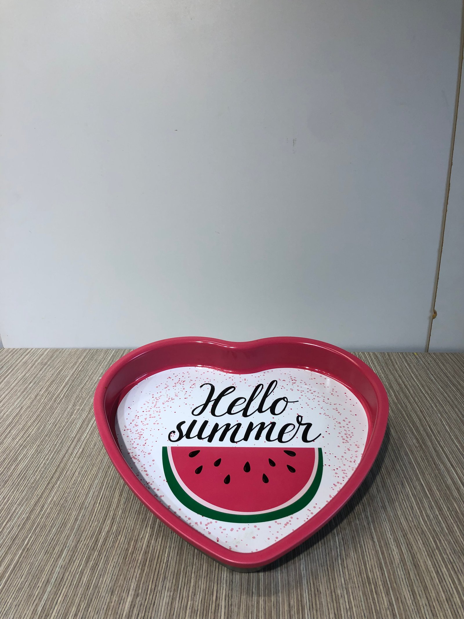BANDEJA SANDIA FORMA CORAZON HELLO SUMMER