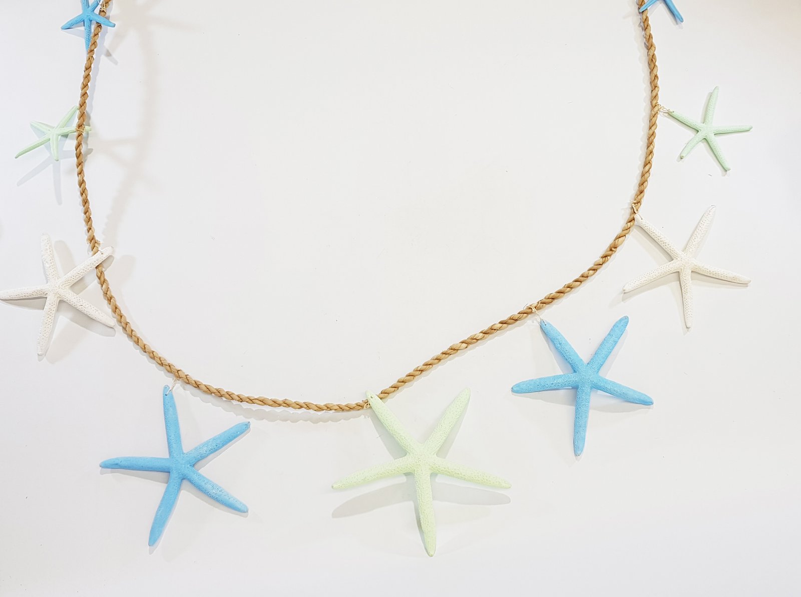 Banderin Estrellas De Mar Agua Marina,Azul Y Crema