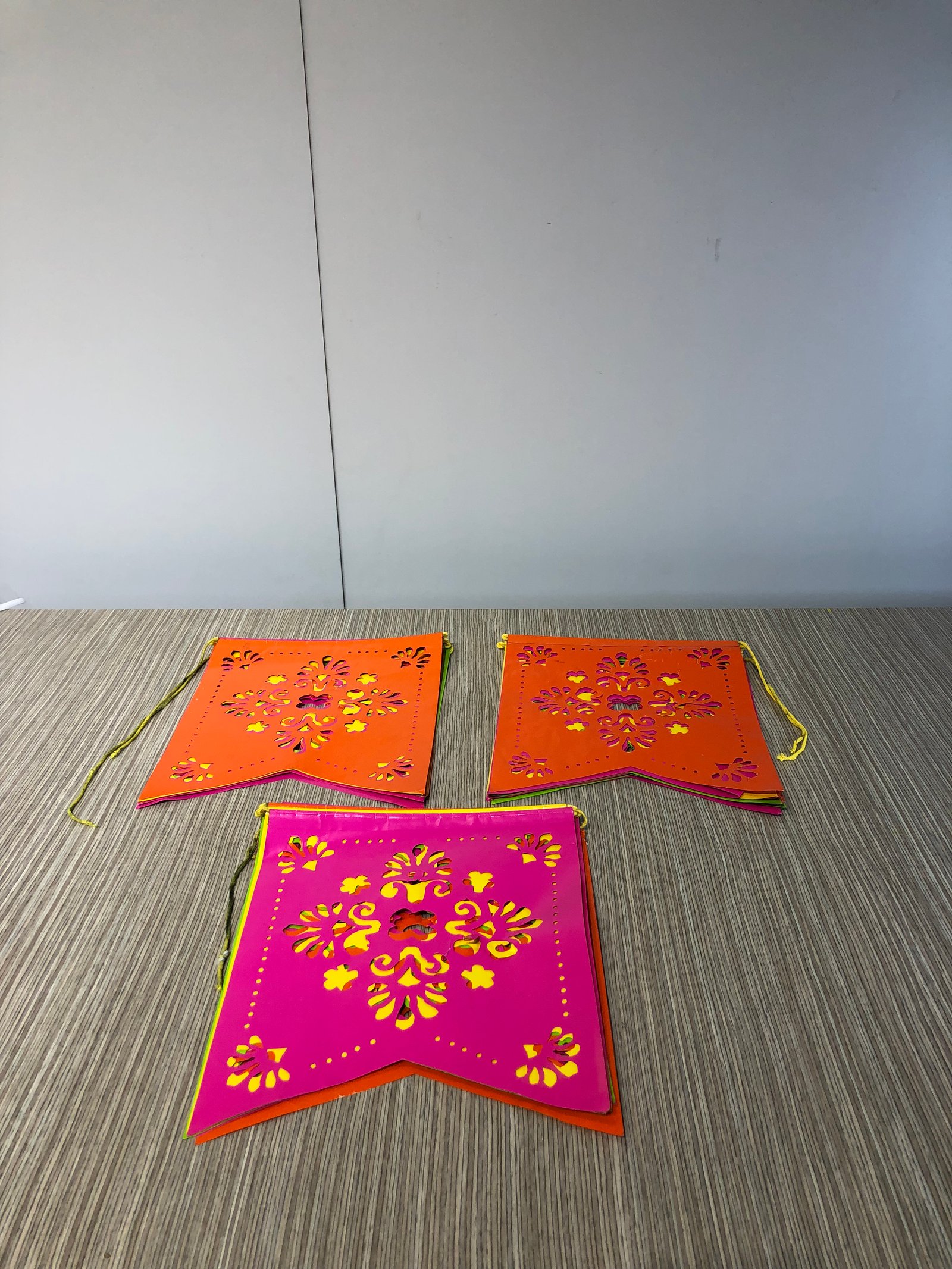 Banderín Mexicano Colores Troquelado