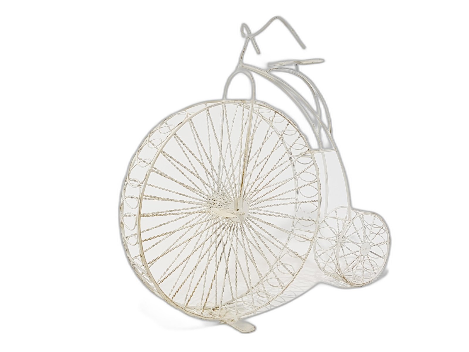 Bicicleta Metalica Blanca Mediana