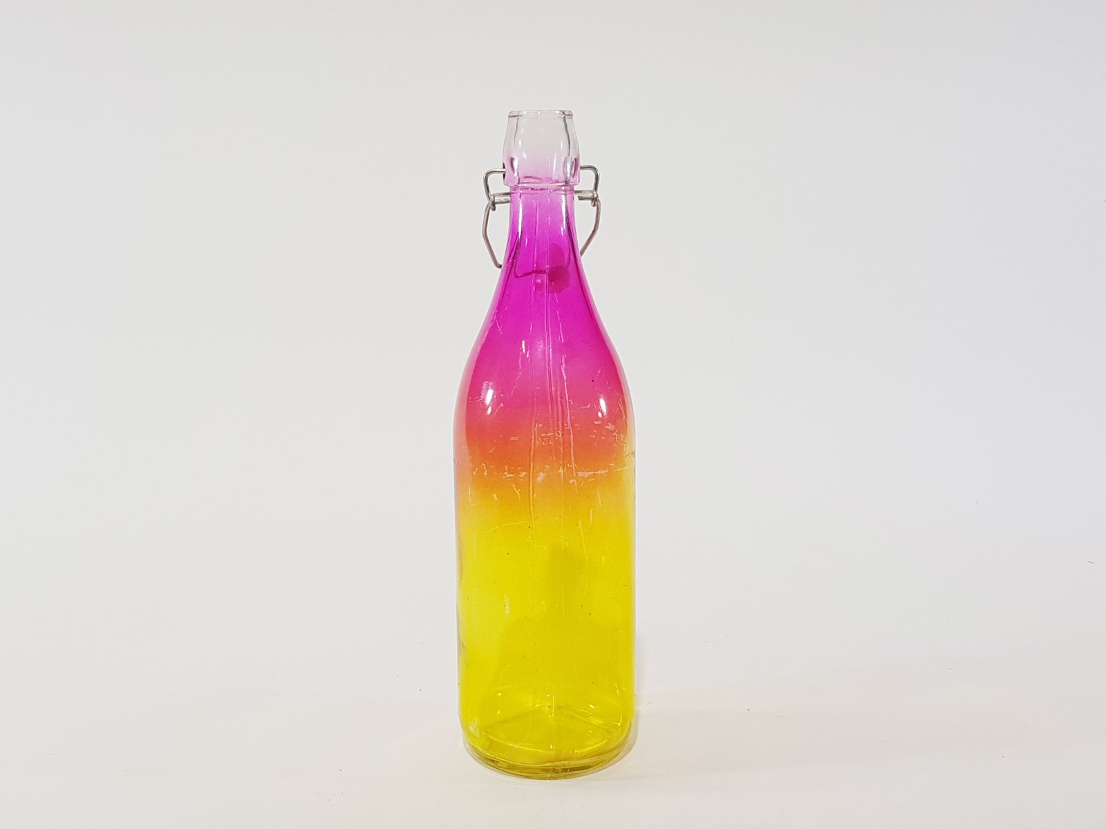 Botella Difuminada Rosada y Amarillo