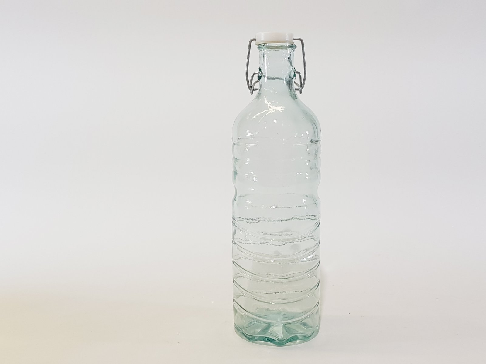 Botella Vidrio Estriada