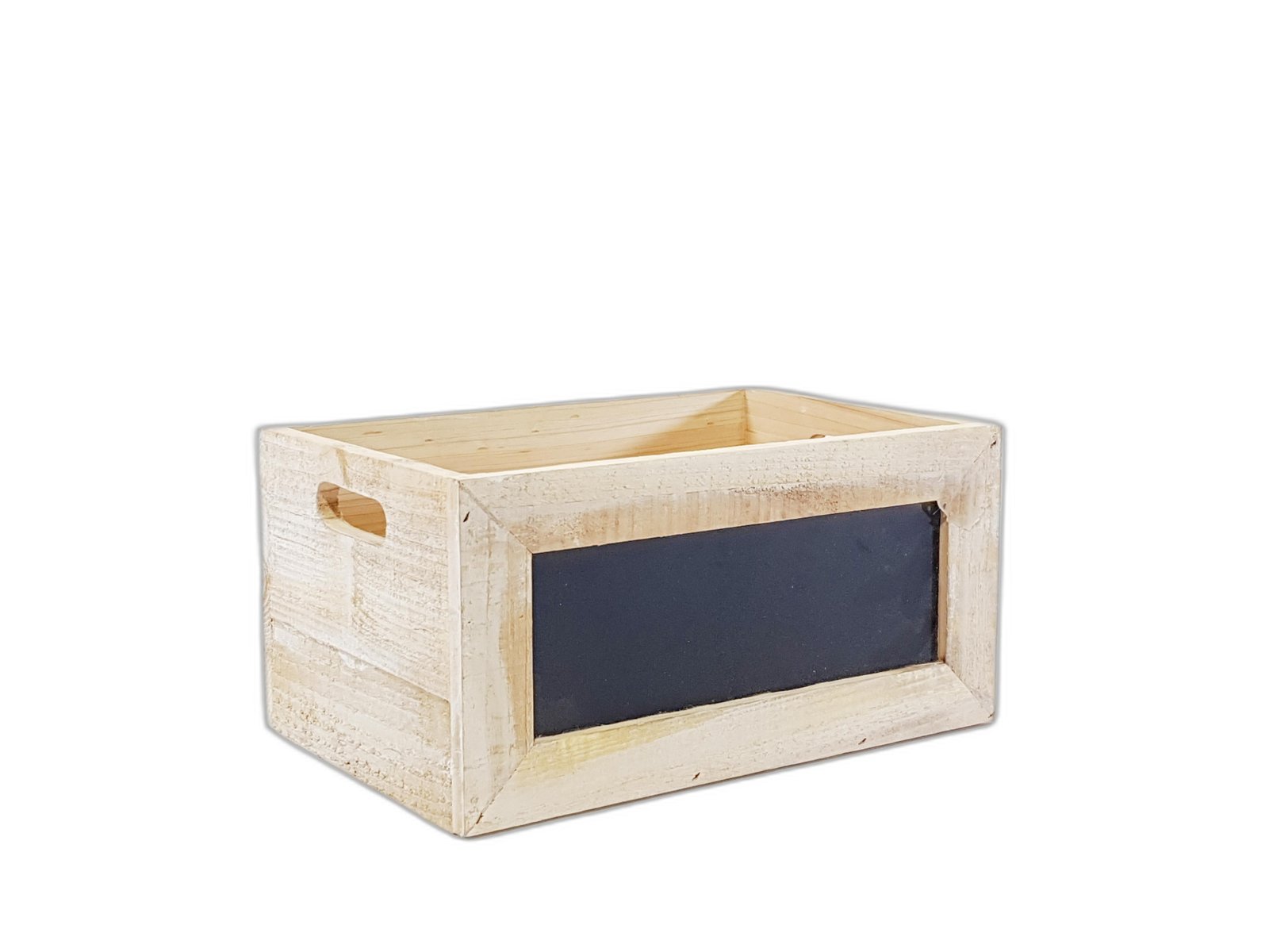 Caja Madera Con Tablero Negro Grande