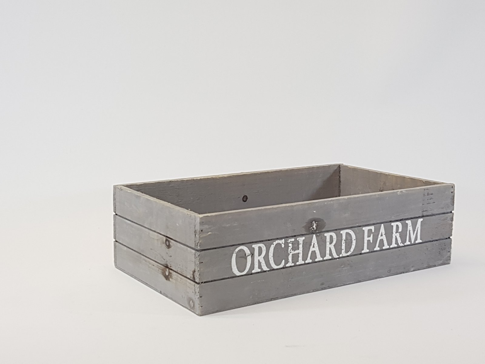 Caja Madera Gris Orchard Mediana