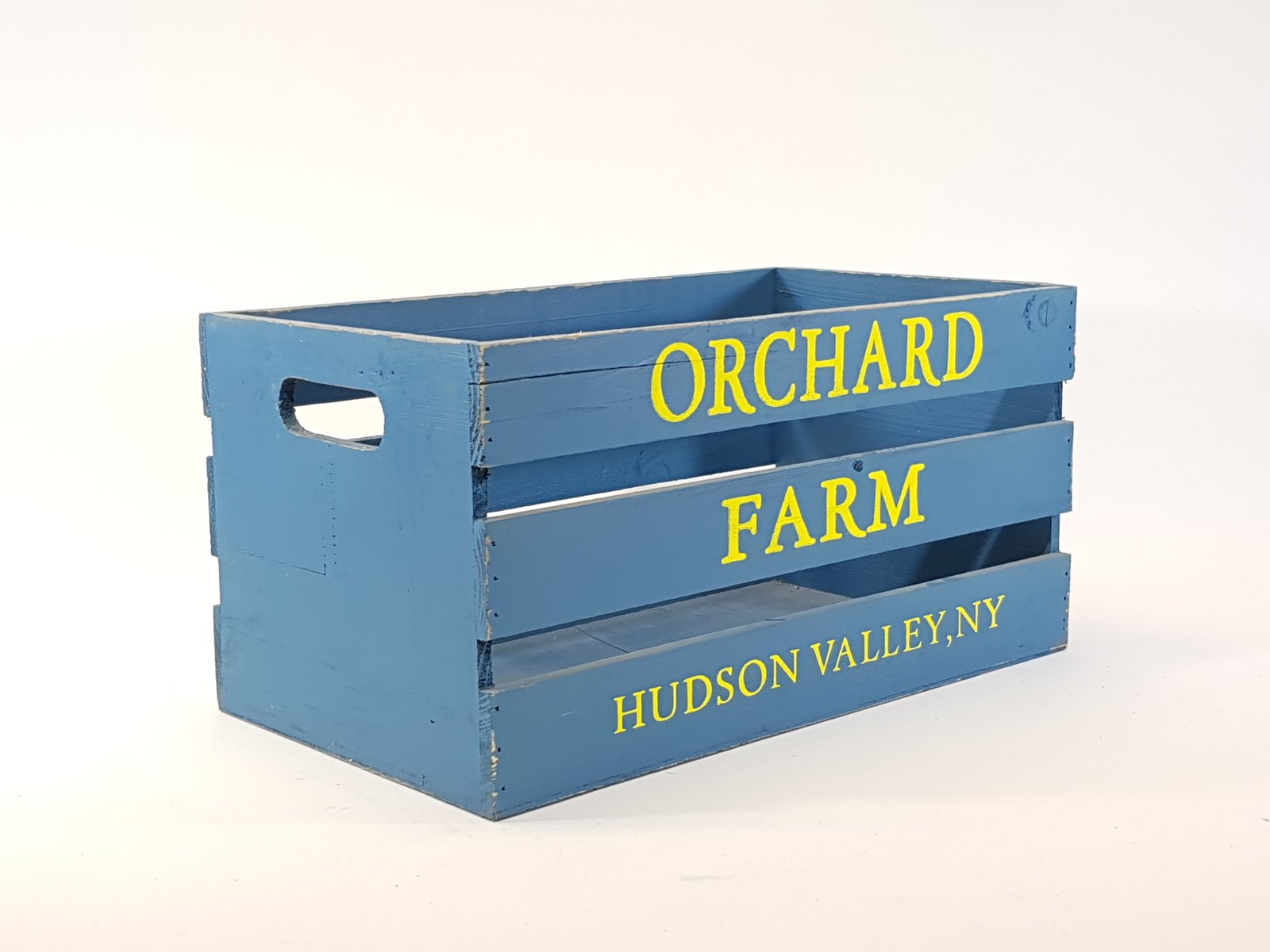 Caja Madera Orchard Azul Mediana