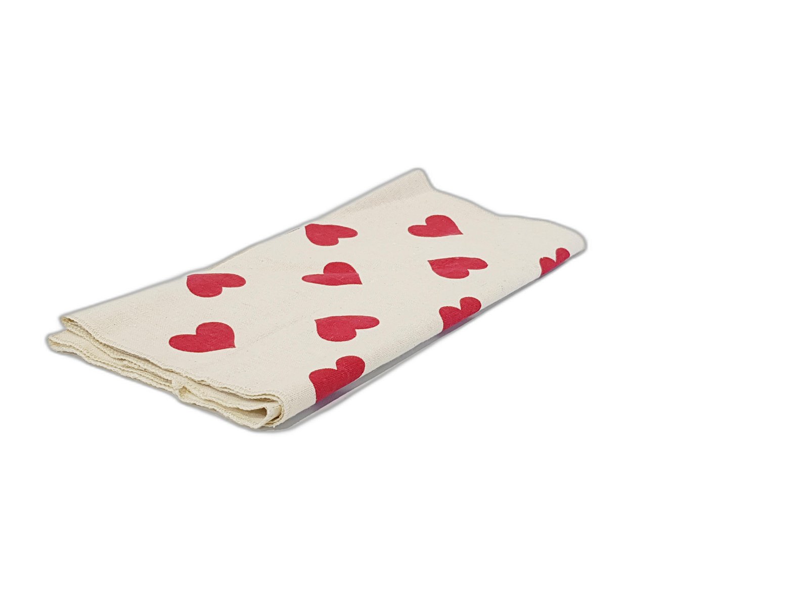 Camino Cafecito Corazones Rojos 1.27 Largo x 30 Ancho