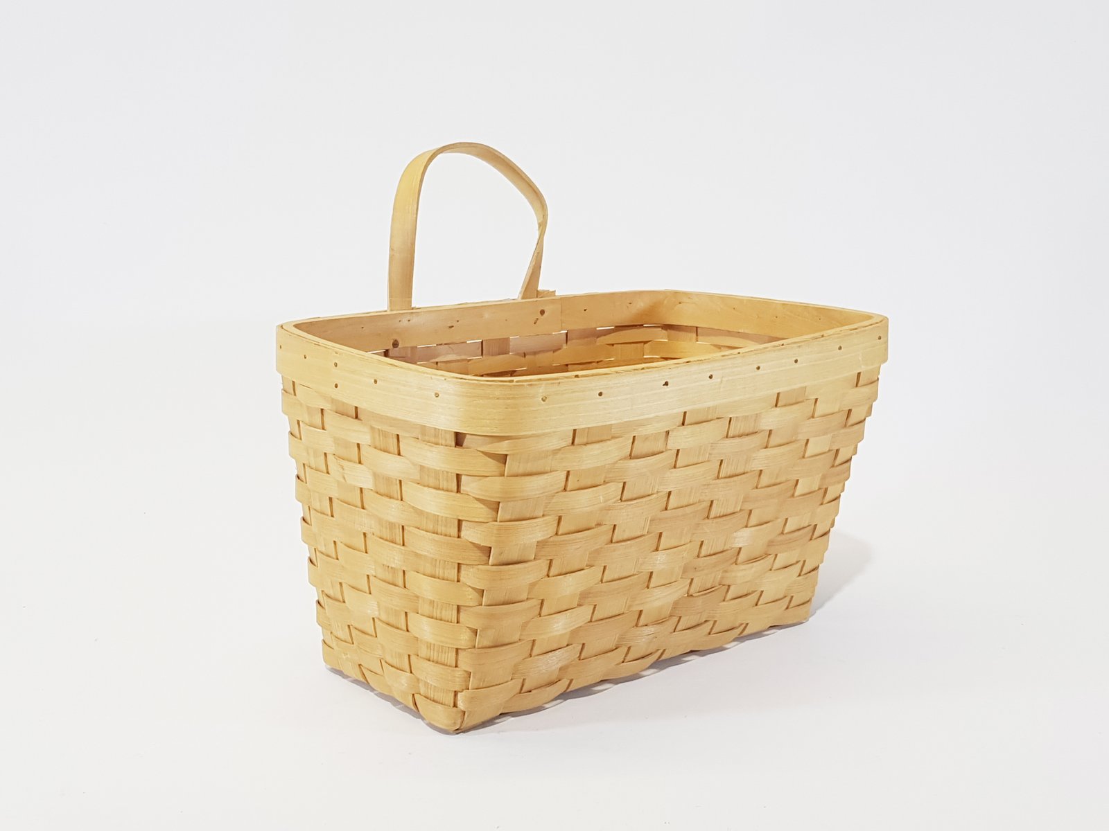 Canasta Rectangular Sin Tapa Agarradera Aun Lado