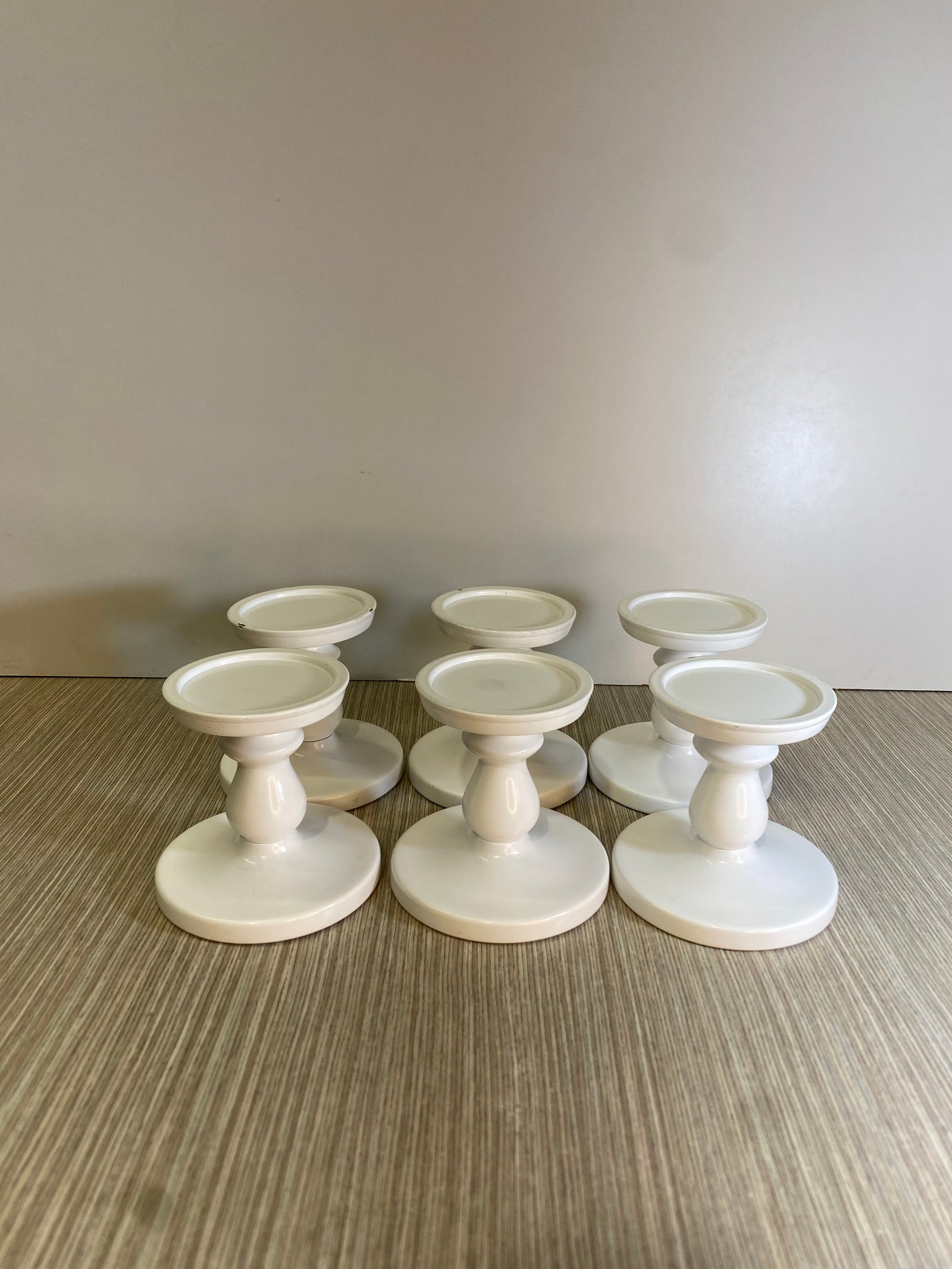 Candelabro Blanco Mediano Para Velon 13Cmlargo X 10 Diametro