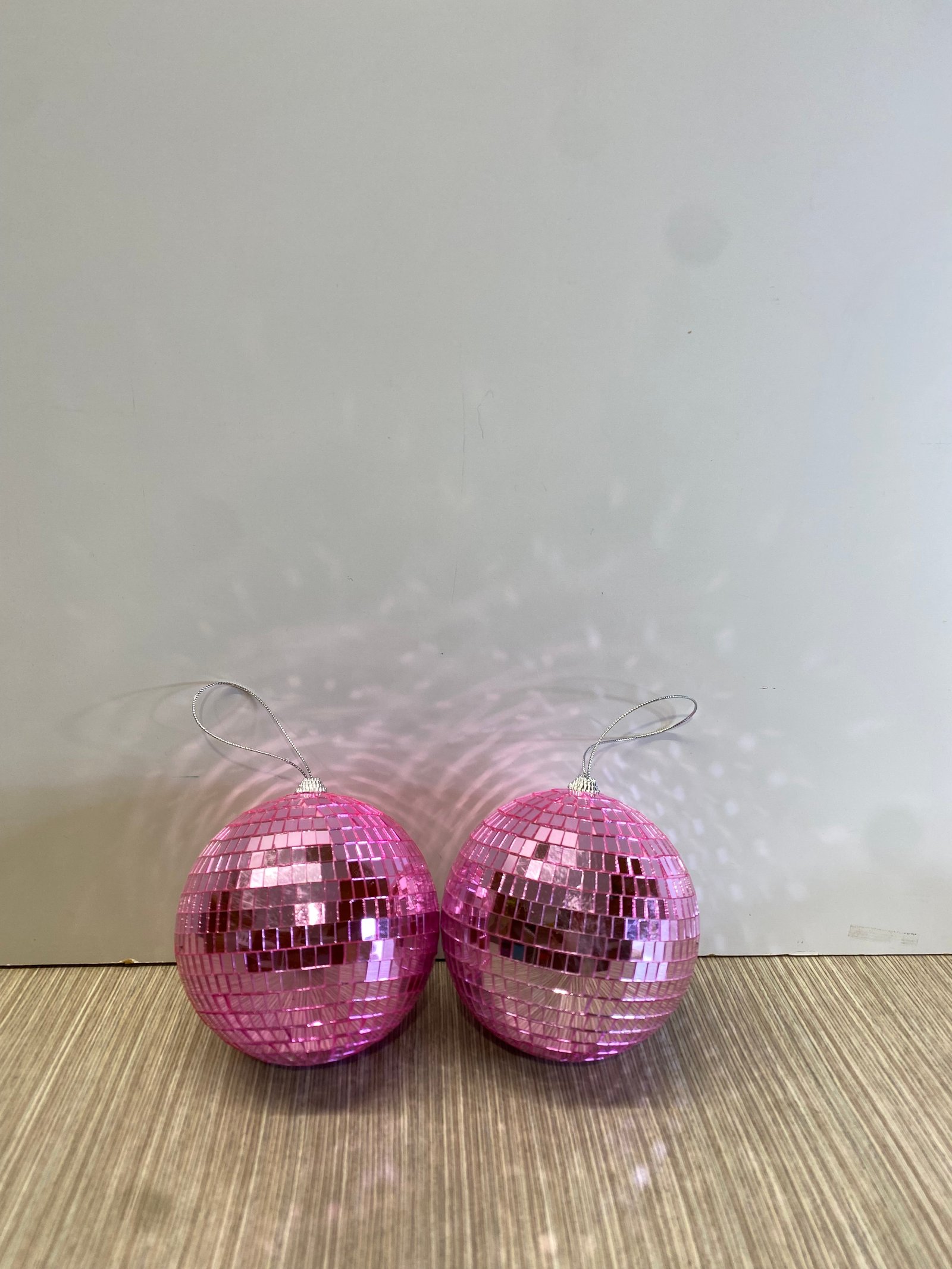 Bola Disco Espejos Rosada 