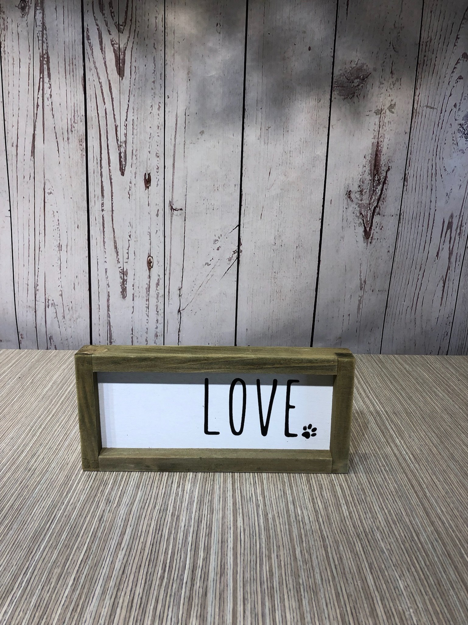 Caja Decorativa Rectangular Love Huella