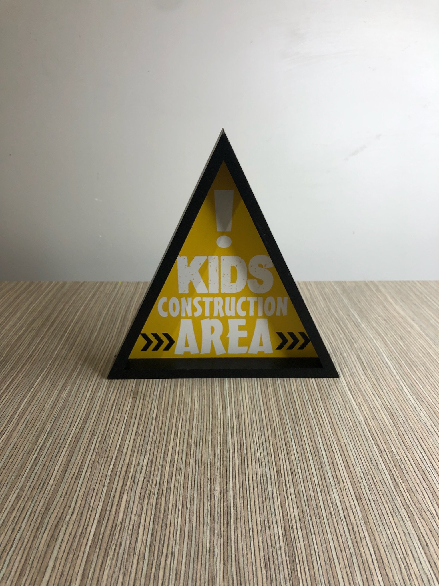 Caja Decorativa Triangulo Kids Construction Area