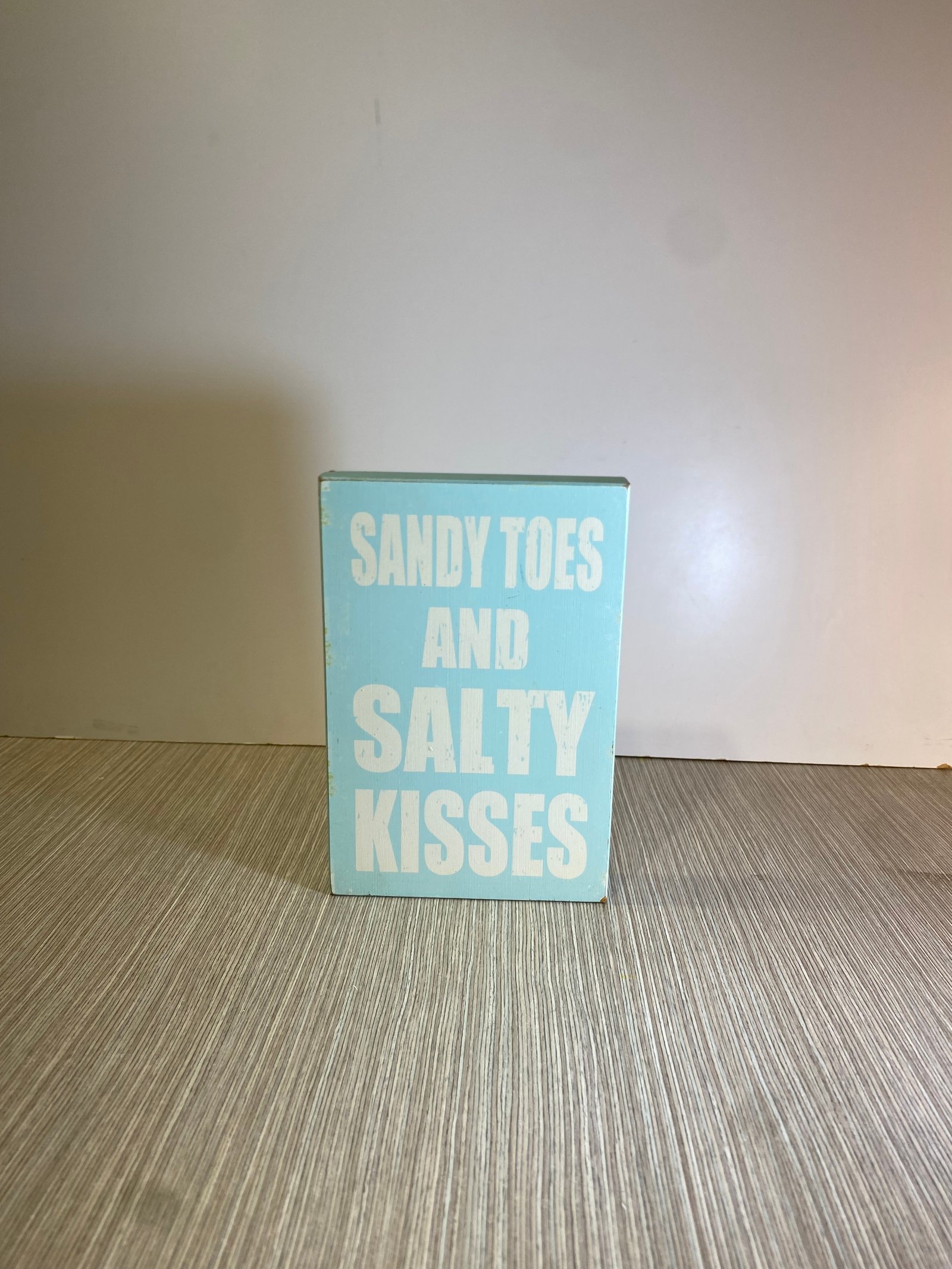 Caja Decorativa Madera Azul Sandy Toes And Salty Kisses
