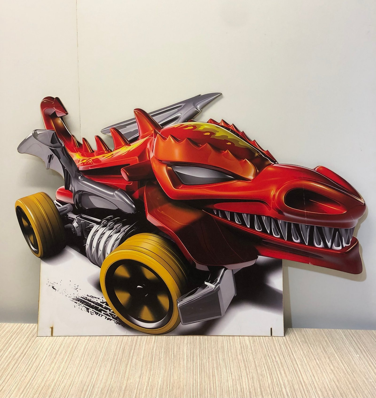 Carro Mdf Naranja Dragon 90 Ancho