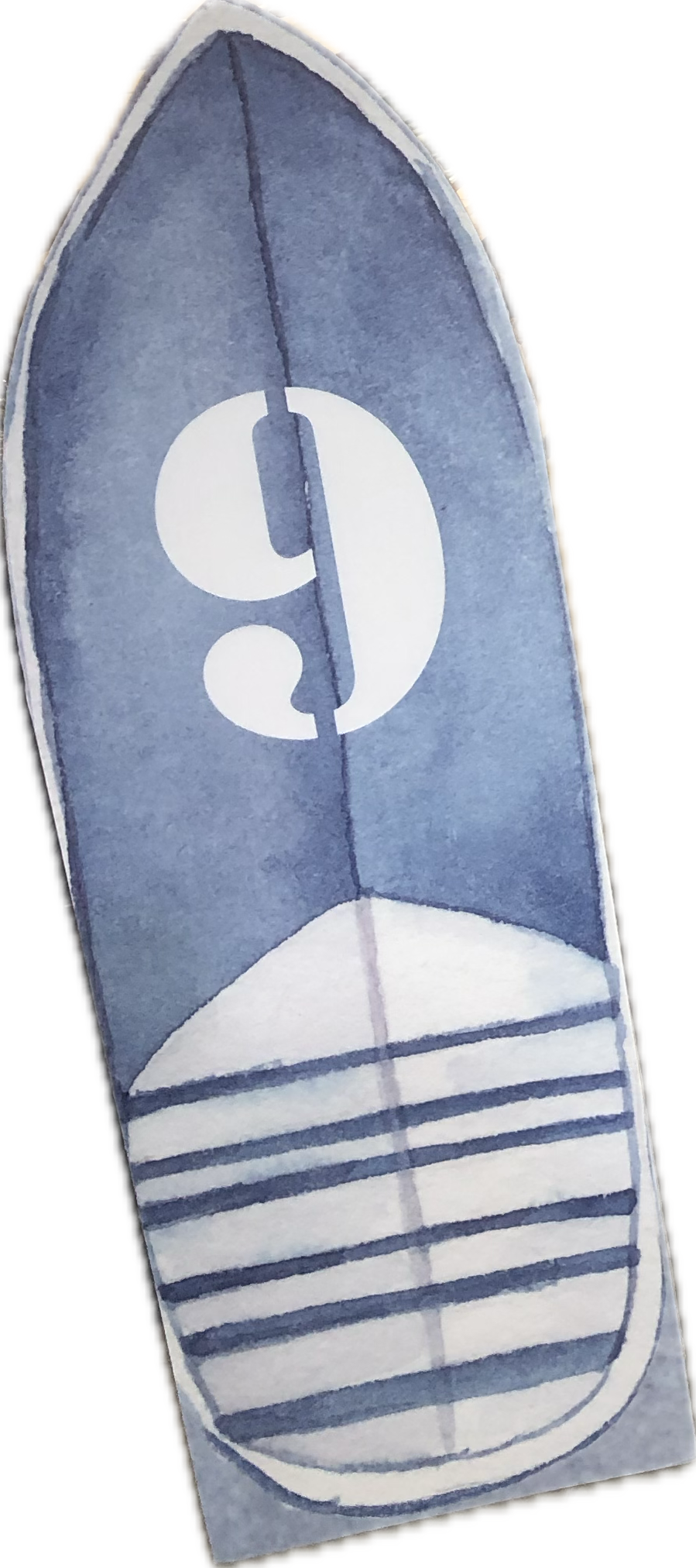 Tabla Carton Surf Azul
