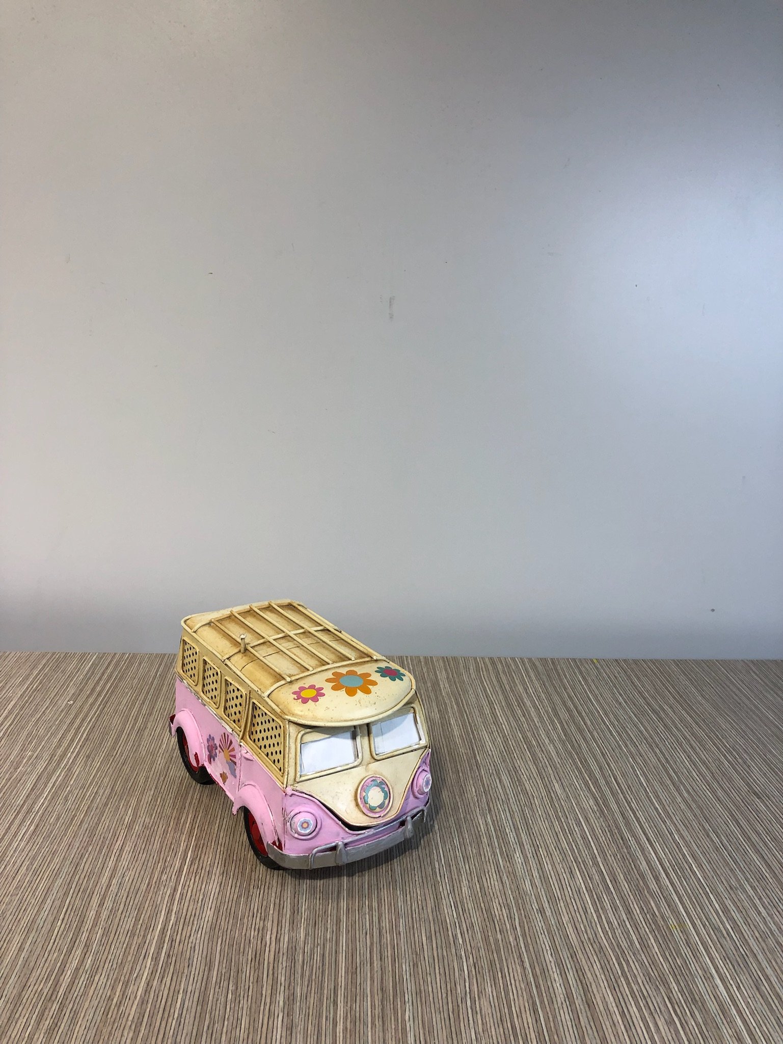 Carro Metalico Hippie Rosado