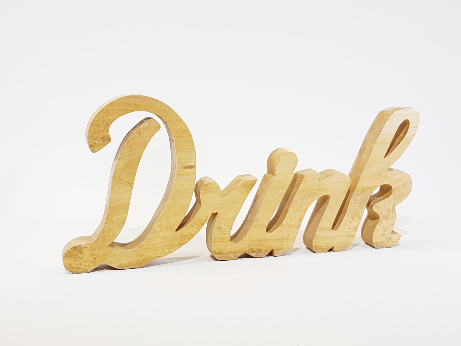 Palabra Drink En Madera Cursiva