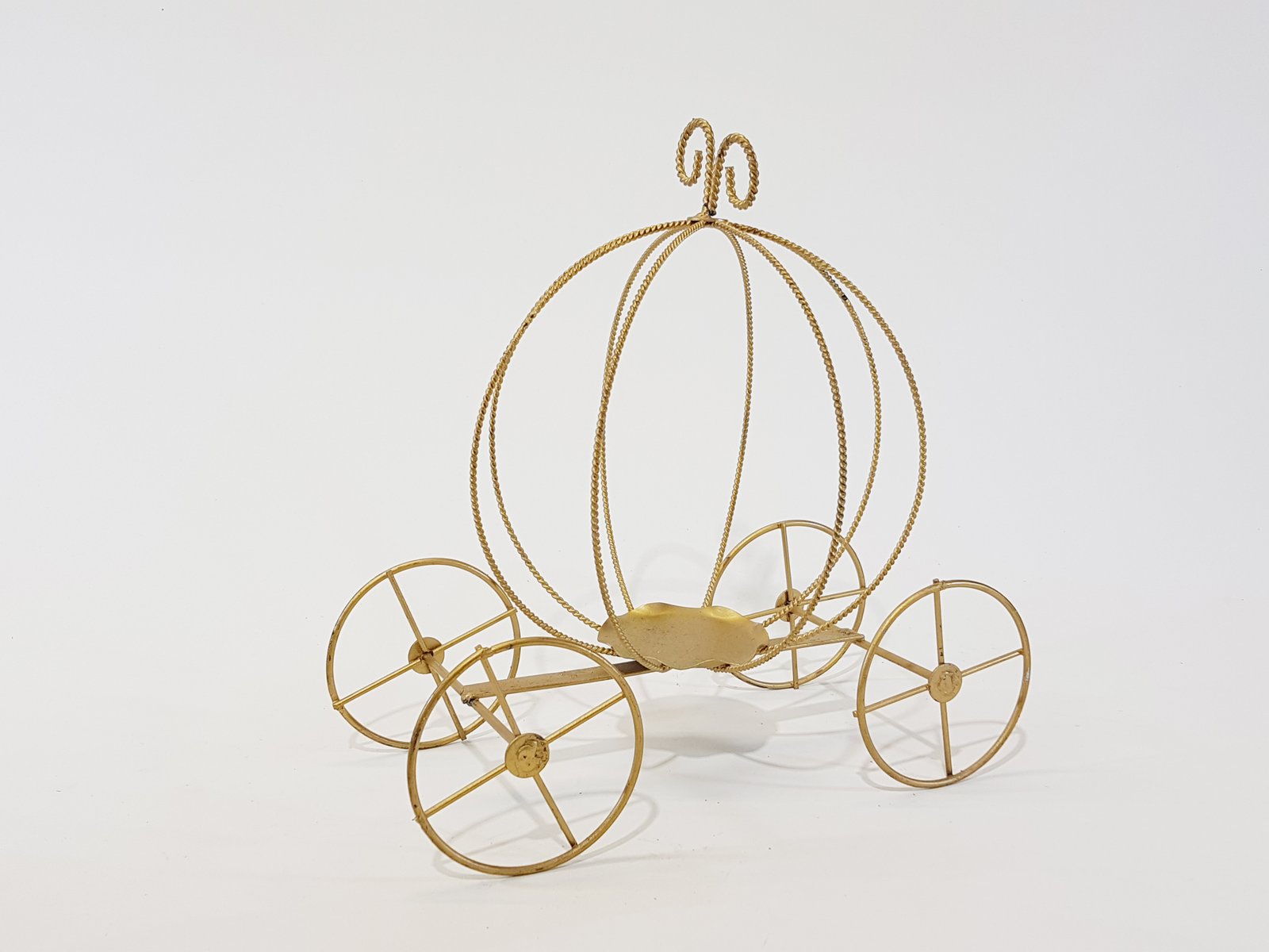 Carroza Metalica Dorada Princesa