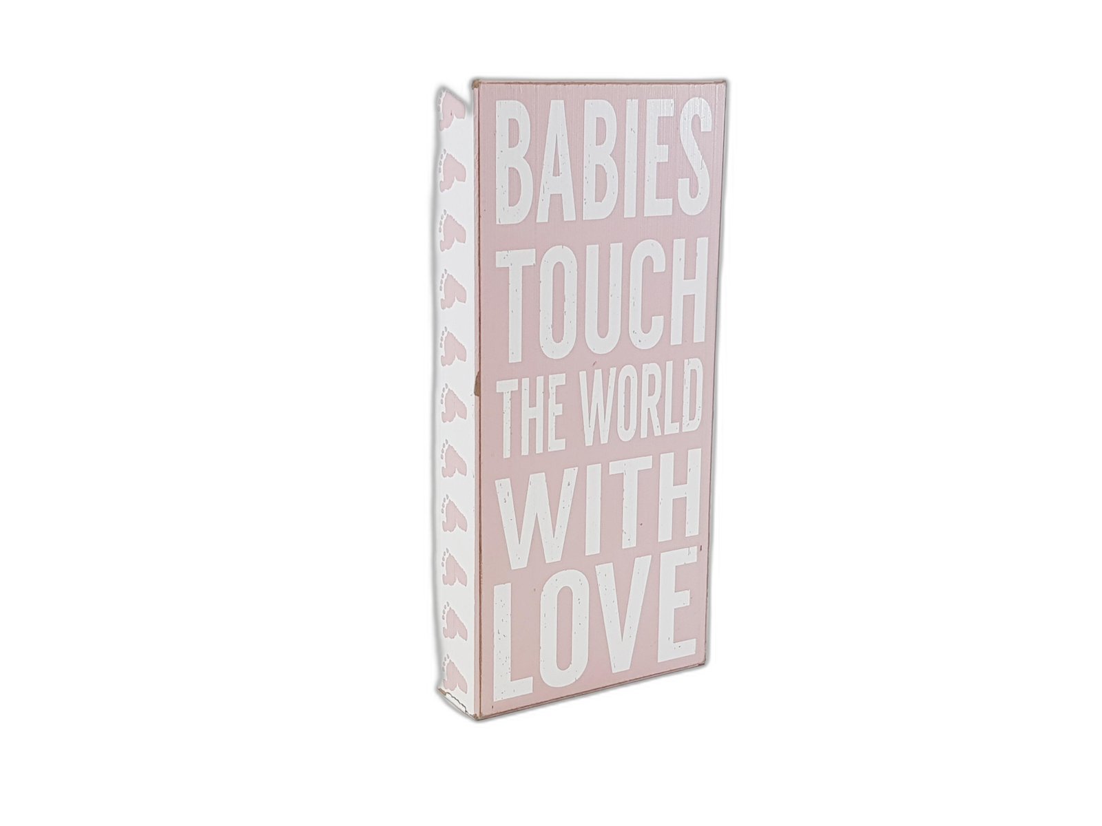 Cuadro Decorativo Rosado Con Blanco Babies Touch