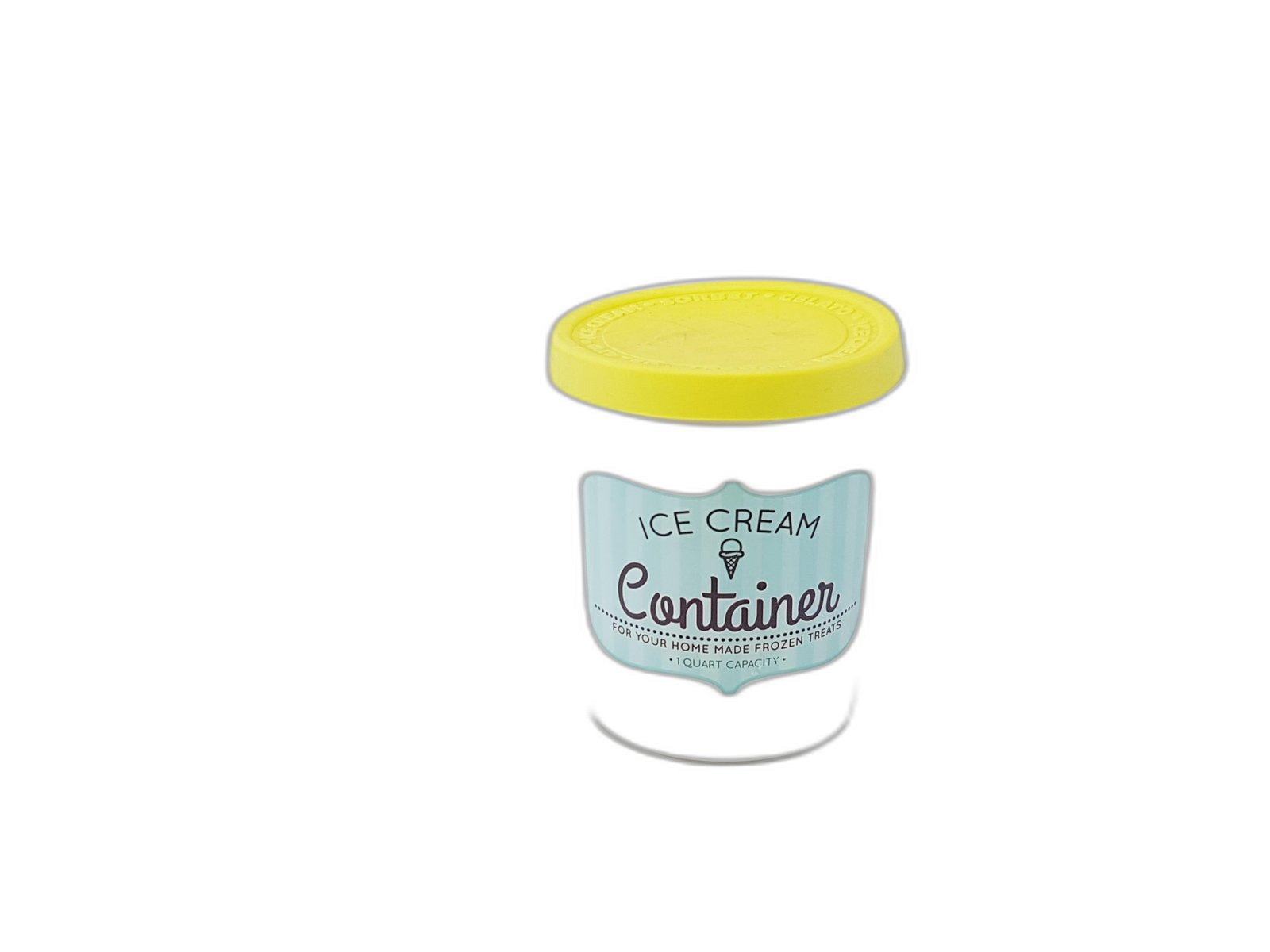 Ice Cream Container Amarillo