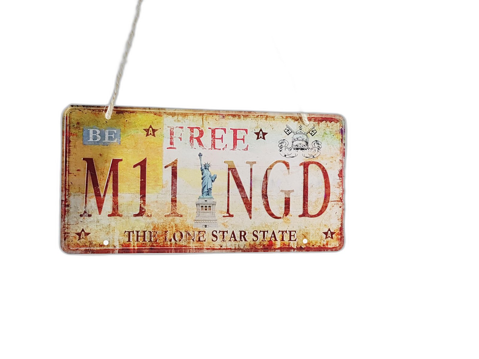 Placa Metalica N.y  Free