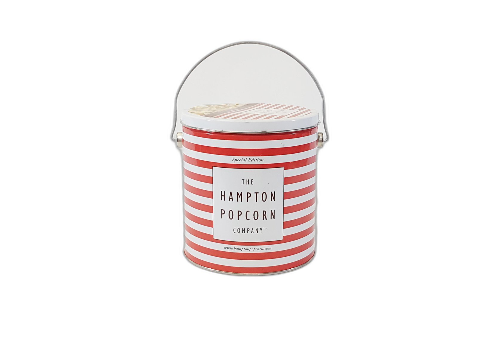 Tarro Metalico Crispetas Rojo Con Blanco