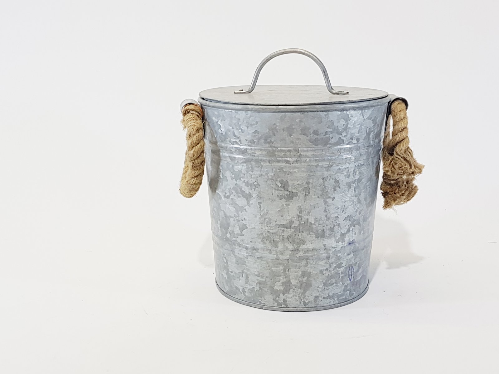 Hielera laton Opaco redonda Agarraderas Cabuya Con Tapa