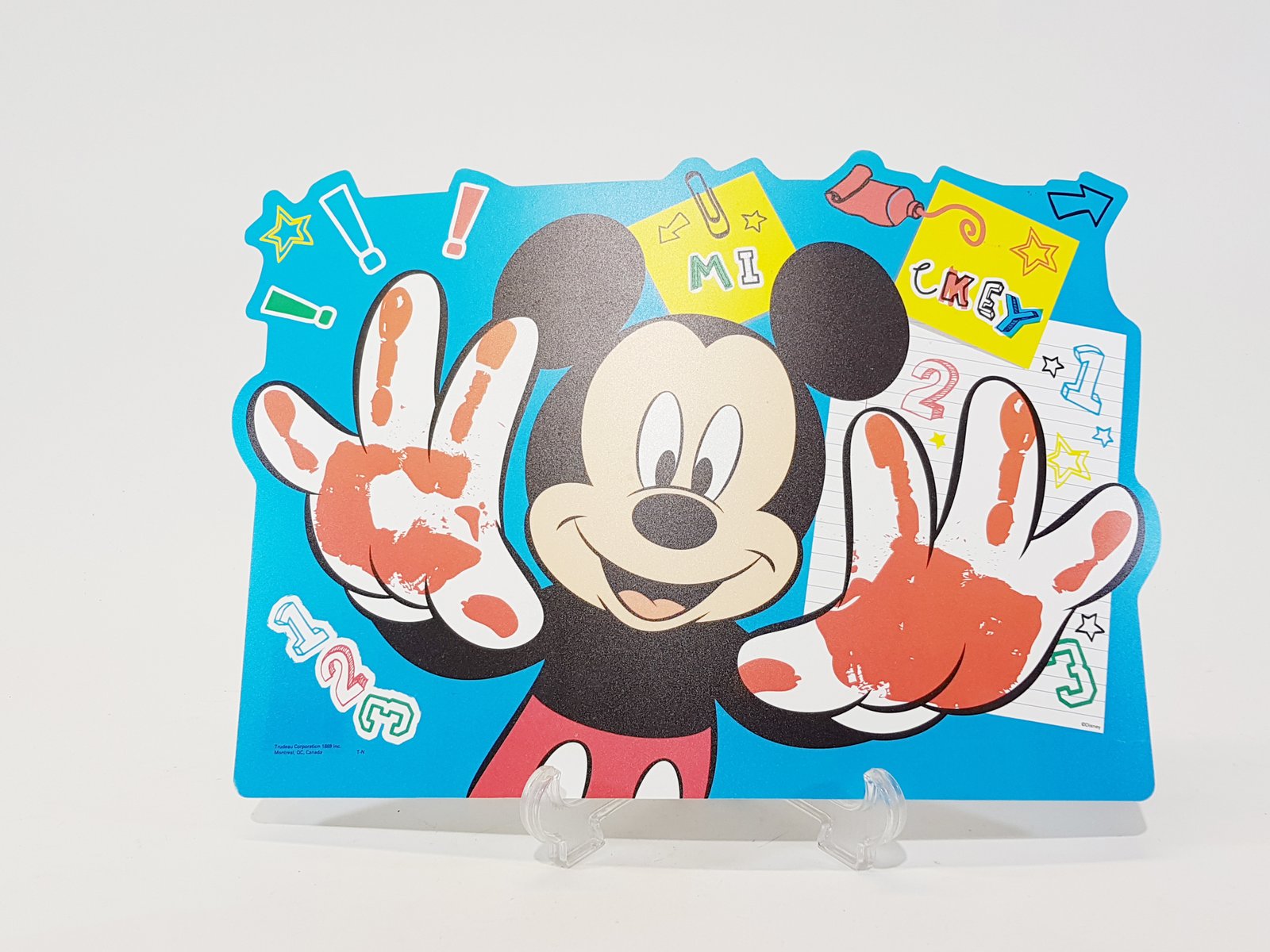 Individual Mickey Paint Y Numeros 40 X 29